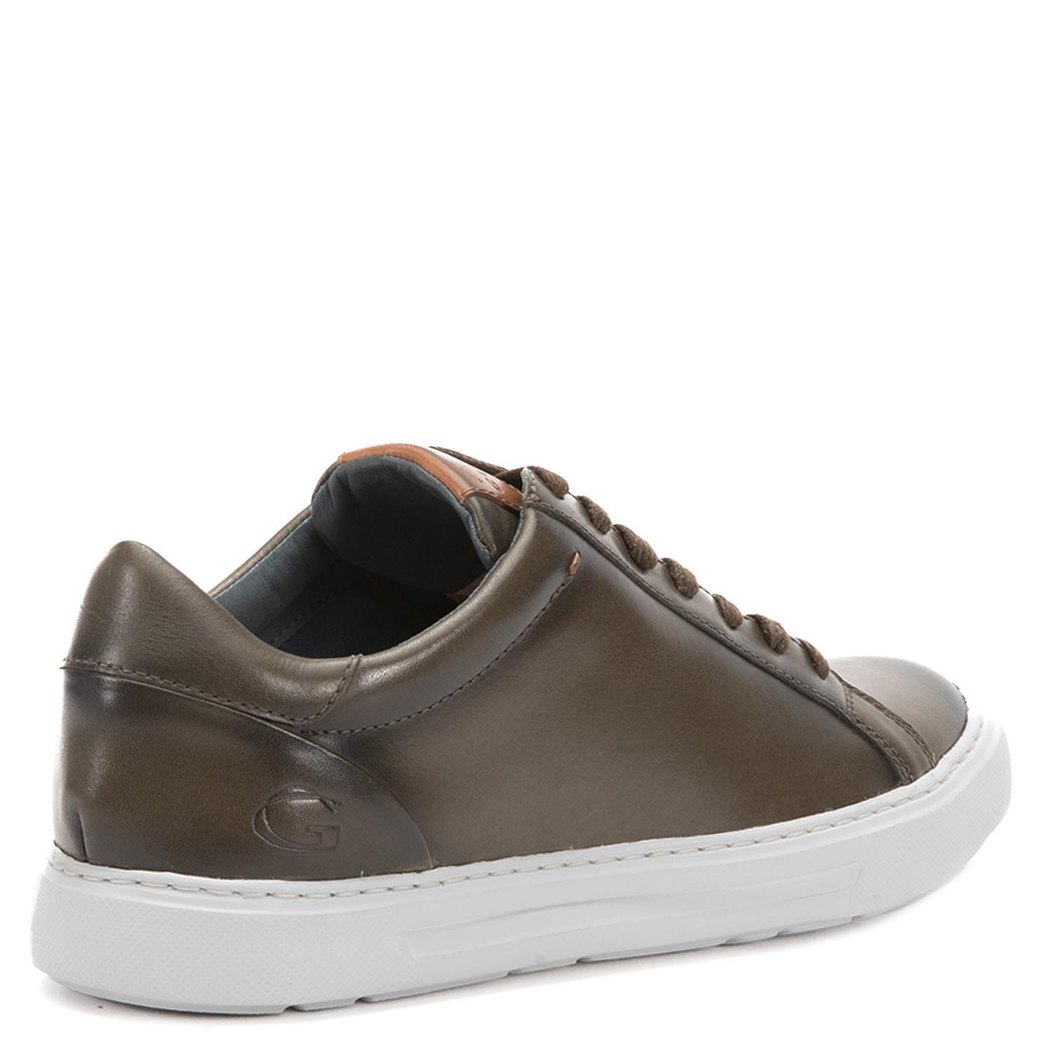 Zapatilla de cuero hombre Guante olivo Tokio-4