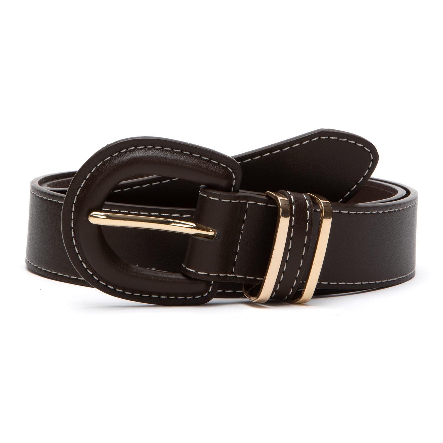 Cinturon mujer Gacel chocolate ancho 30mm-0