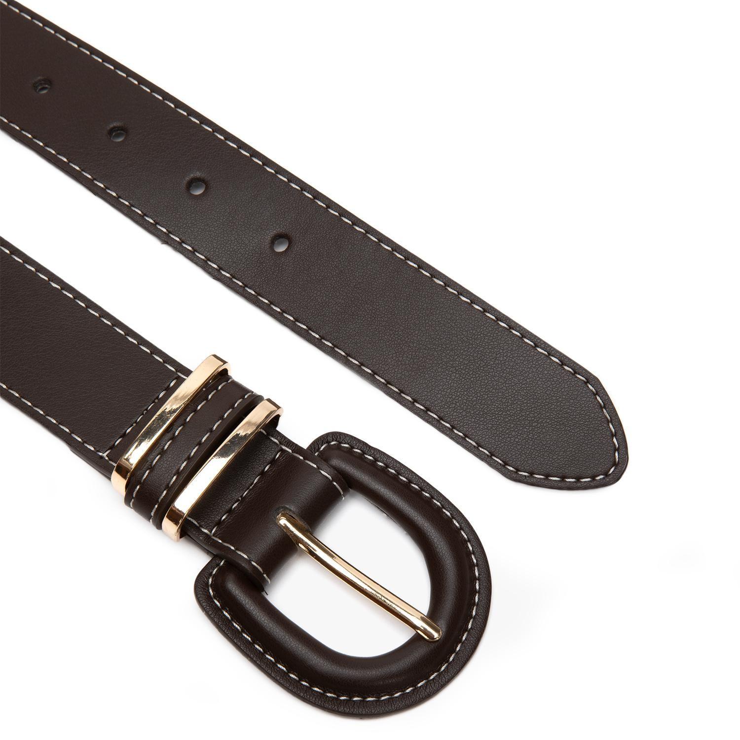 Cinturon mujer Gacel chocolate ancho 30mm-1