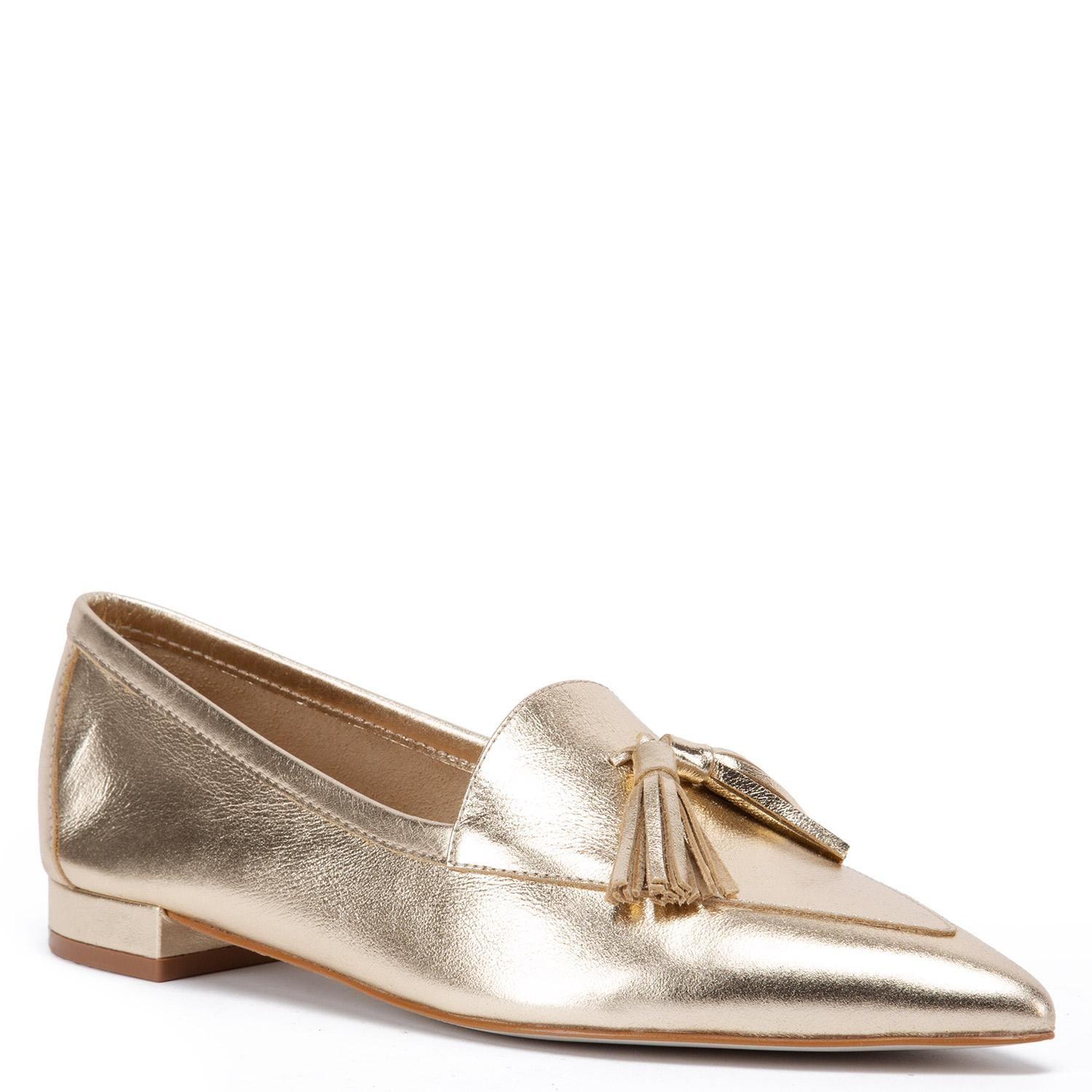 Zapato de cuero mujer Gacel Dorado Haimi-2