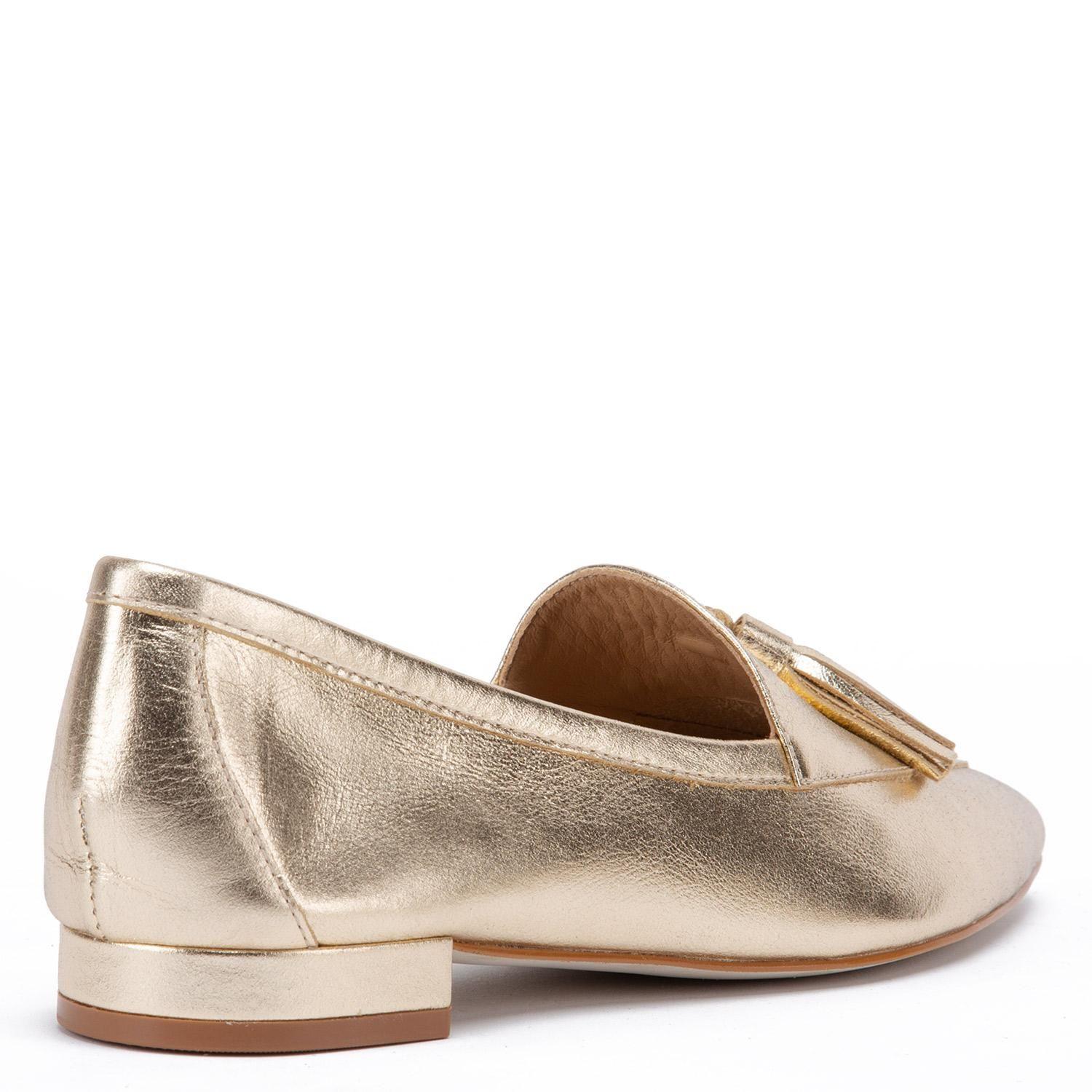 Zapato de cuero mujer Gacel Dorado Haimi-4