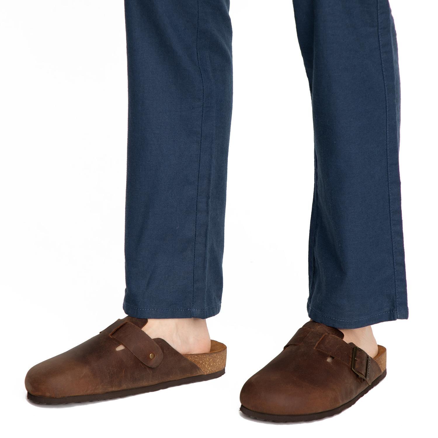 Sandalia de cuero hombre Guante chocolate Creta-1