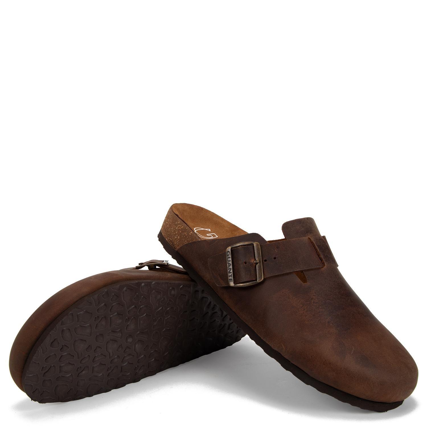 Sandalia de cuero hombre Guante chocolate Creta-3
