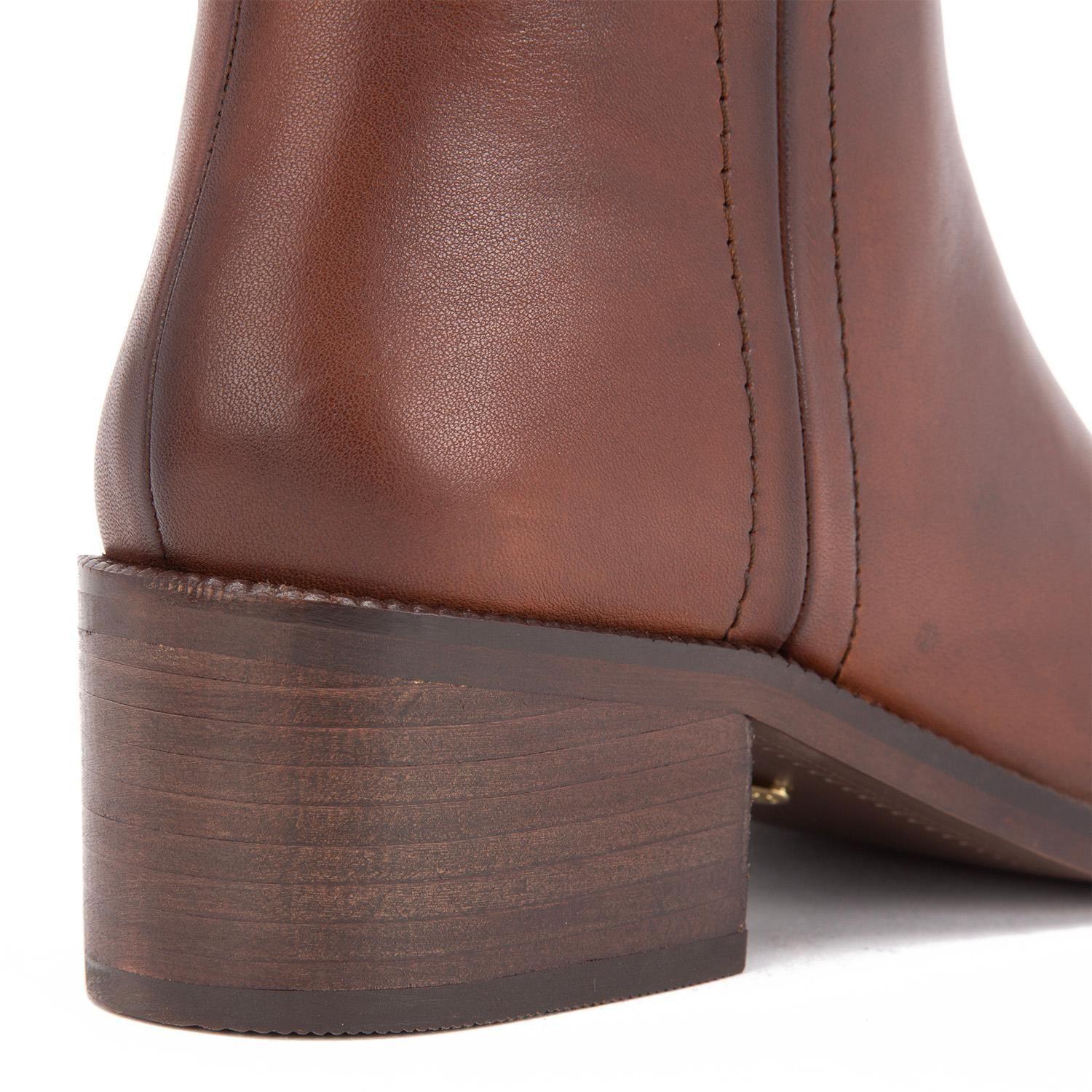 Bota de cuero mujer Gacel Marron Carola 0659885-2