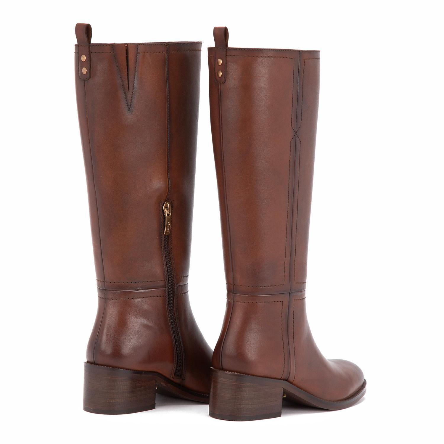 Bota de cuero mujer Gacel Marron Carola 0659885-3