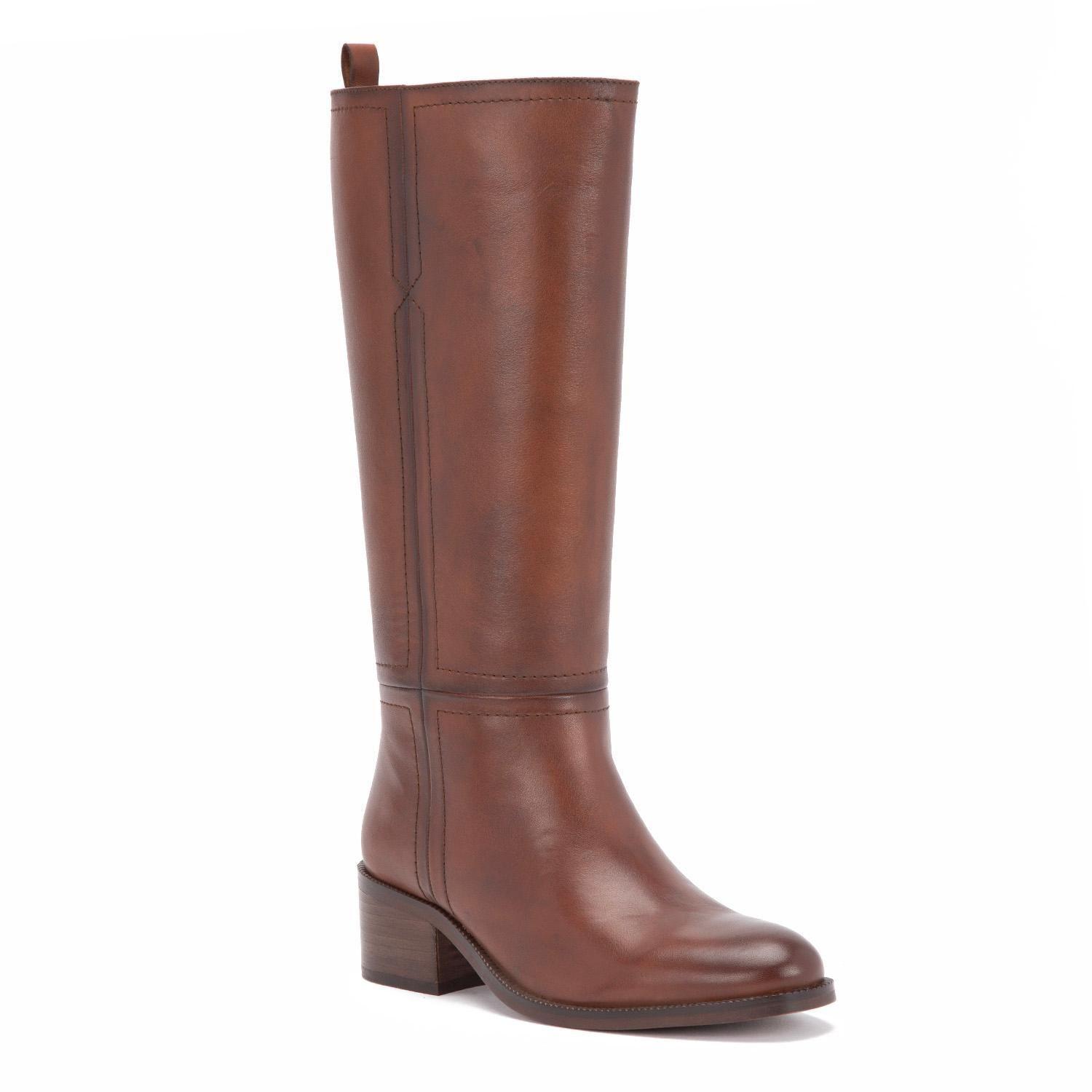 Bota de cuero mujer Gacel Marron Carola 0659885-4
