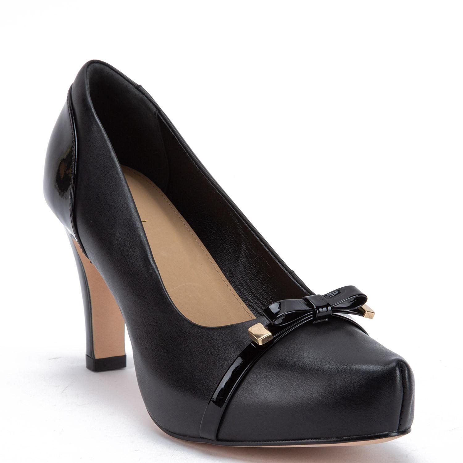 Zapato de cuero mujer Gacel Negro Katerina 0660446-2