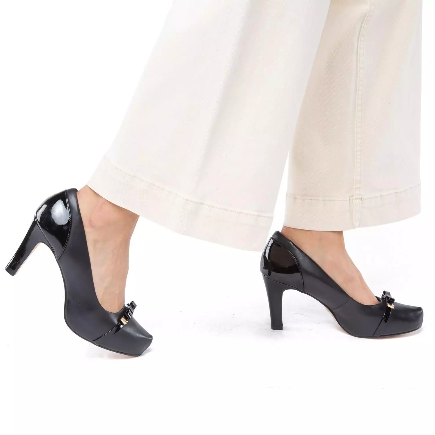 Zapato de cuero mujer Gacel Negro Katerina 0660446-1