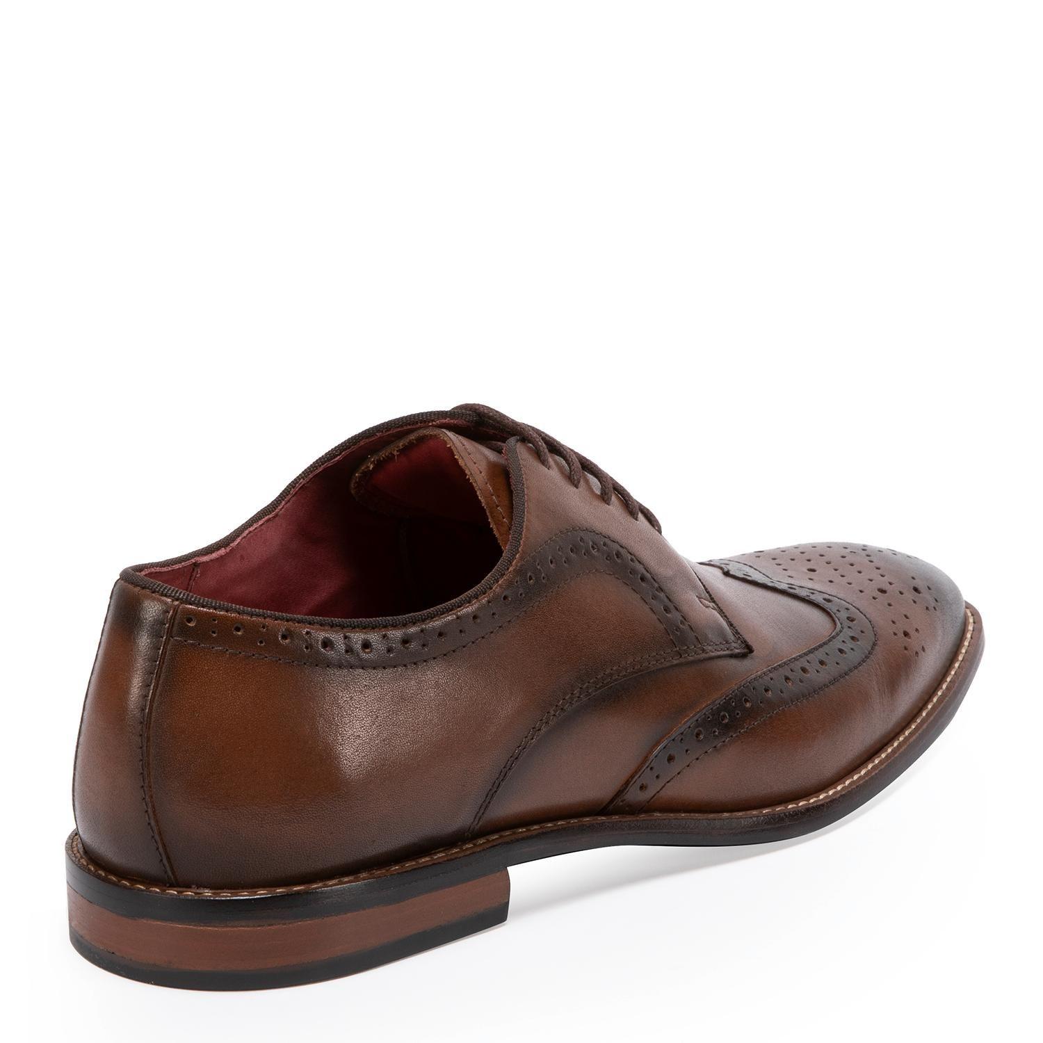 Zapato de cuero hombre Guante marron Suela-5