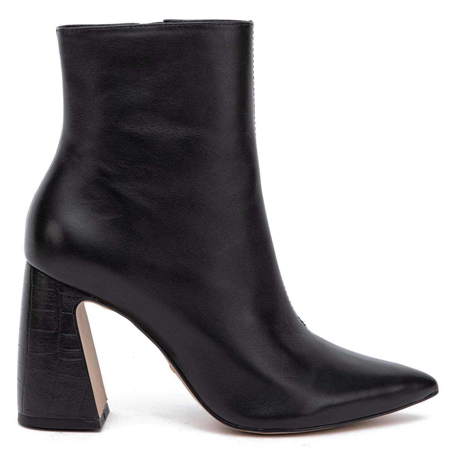 Botin de cuero mujer Gacel negro Tamy 0661028-0