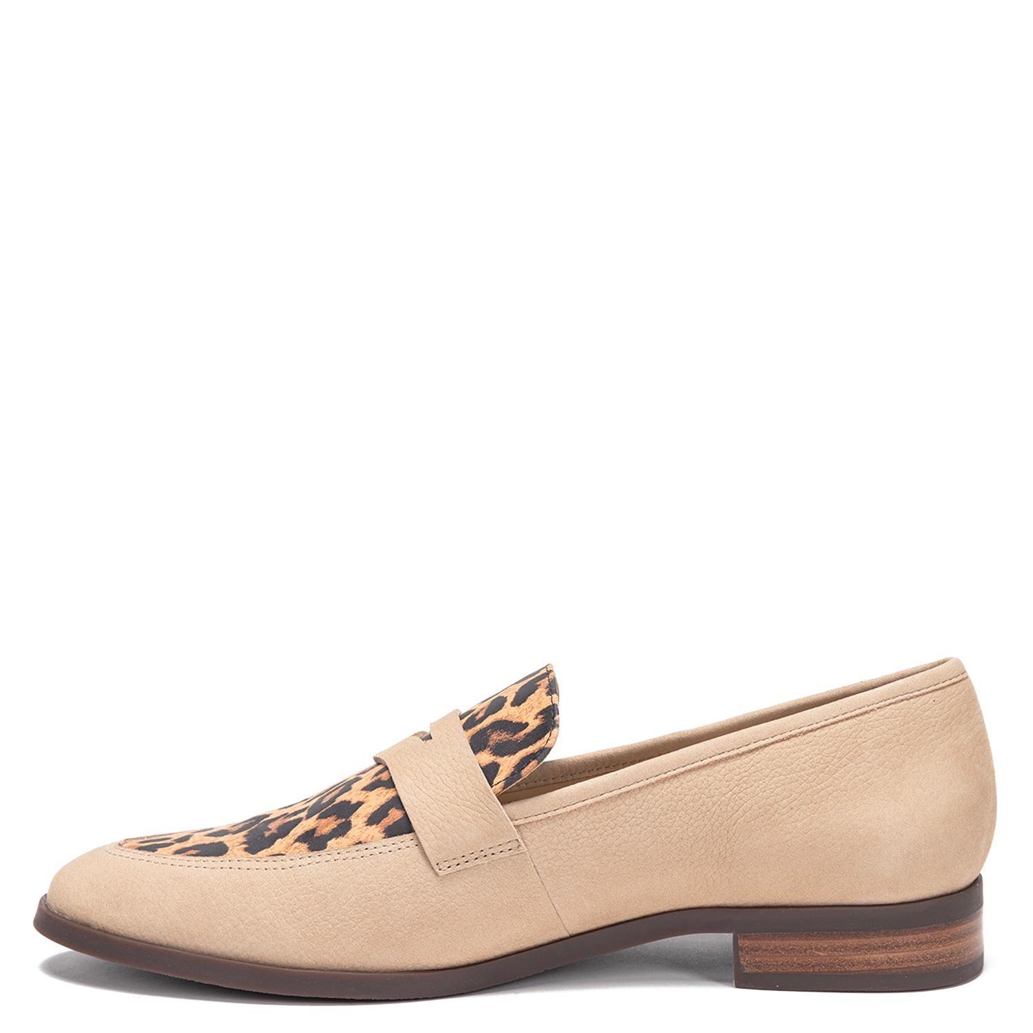 Mocasin de cuero mujer Gacel leopardo Cruz 0661170-2