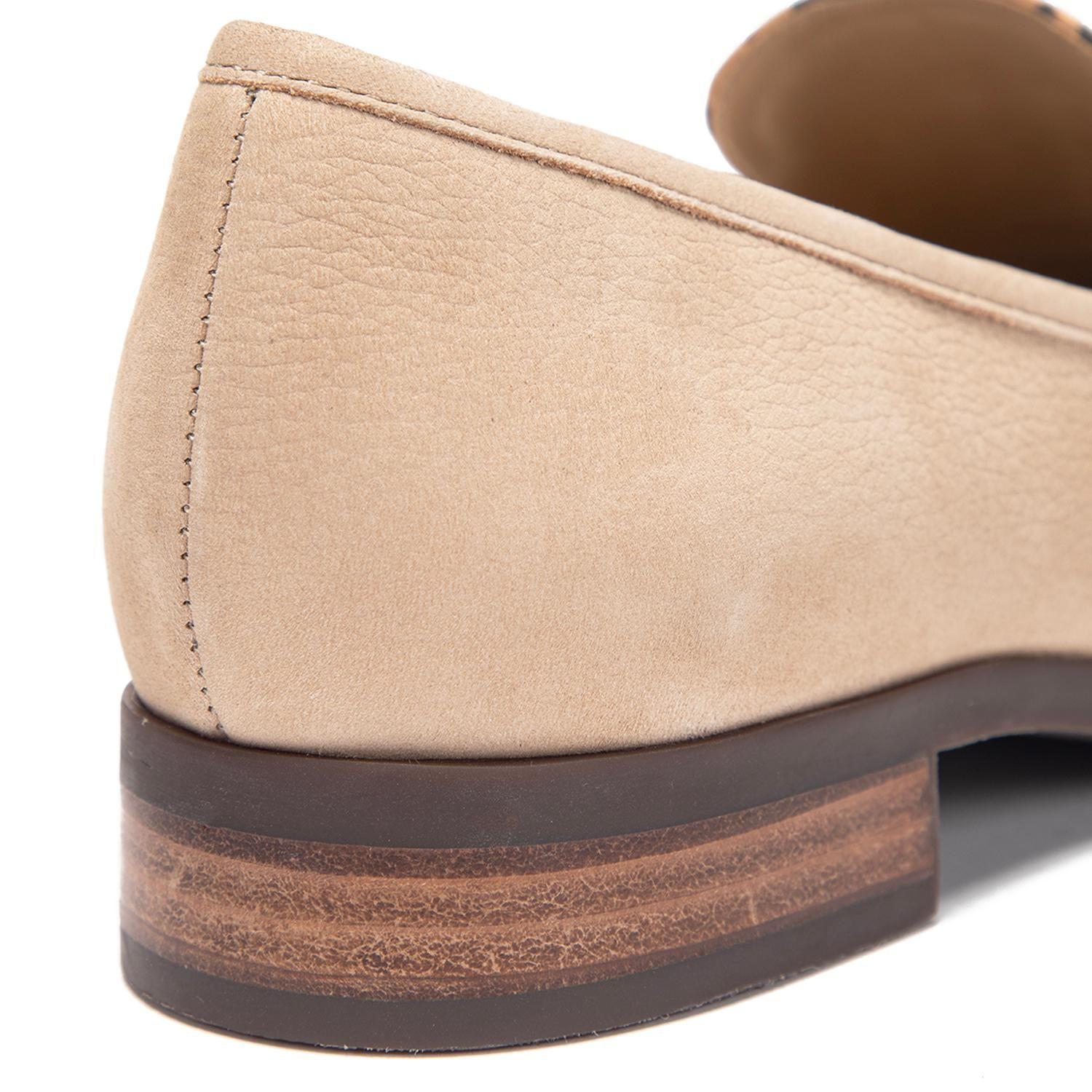 Mocasin de cuero mujer Gacel leopardo Cruz 0661170-6