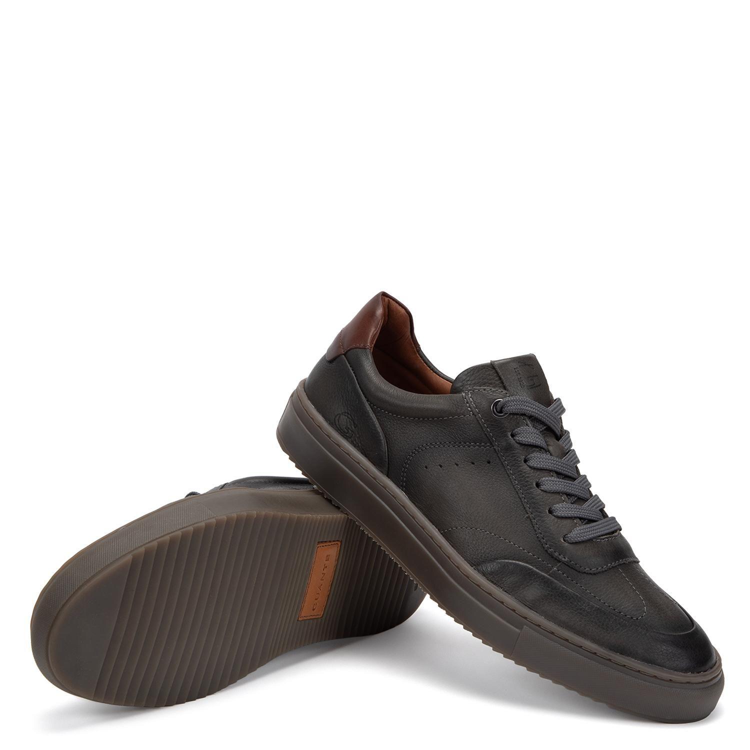 Zapatilla de cuero hombre Guante grafito Florence 0036388-3
