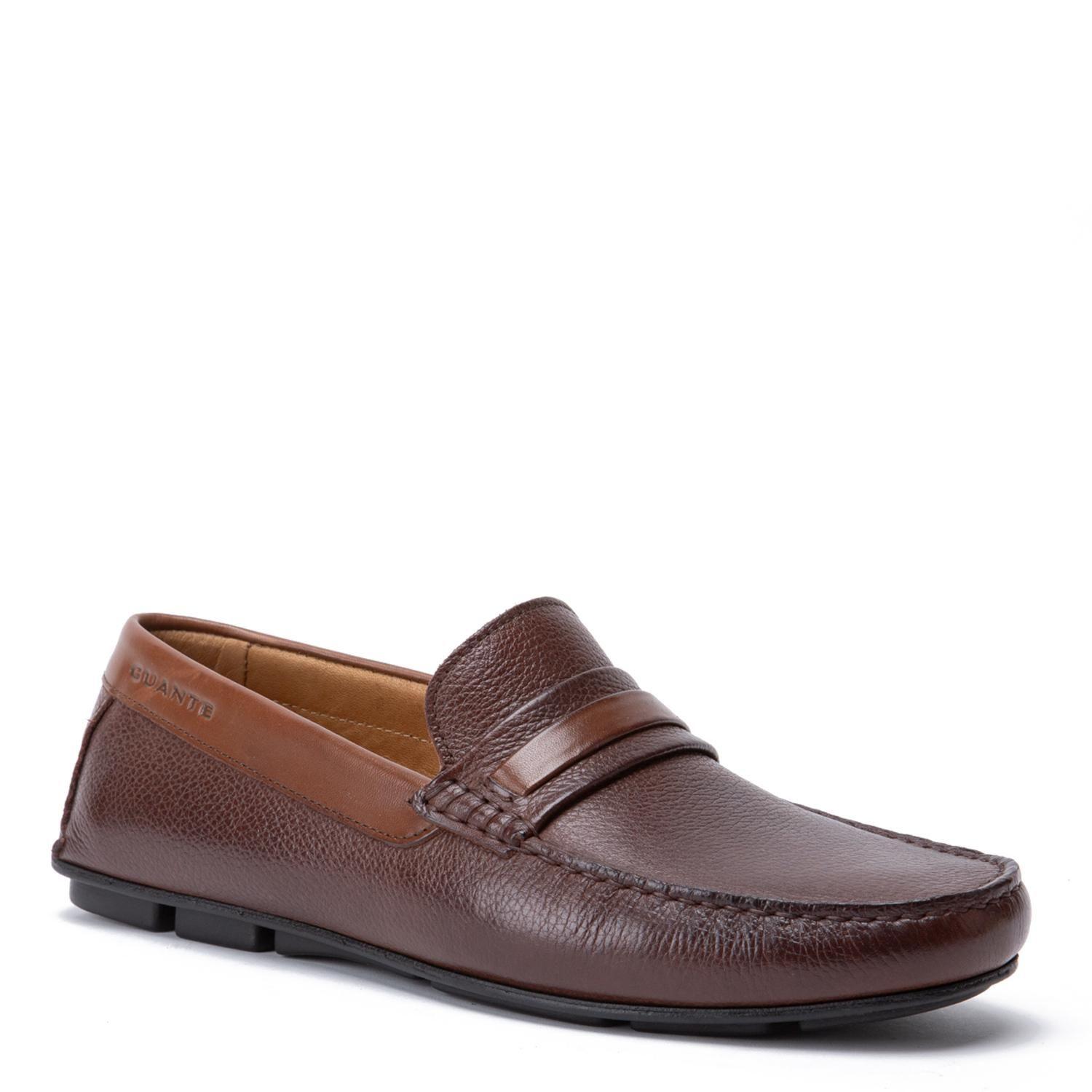 Mocasin de cuero hombre Guante chocolate Ancona 0035840-2
