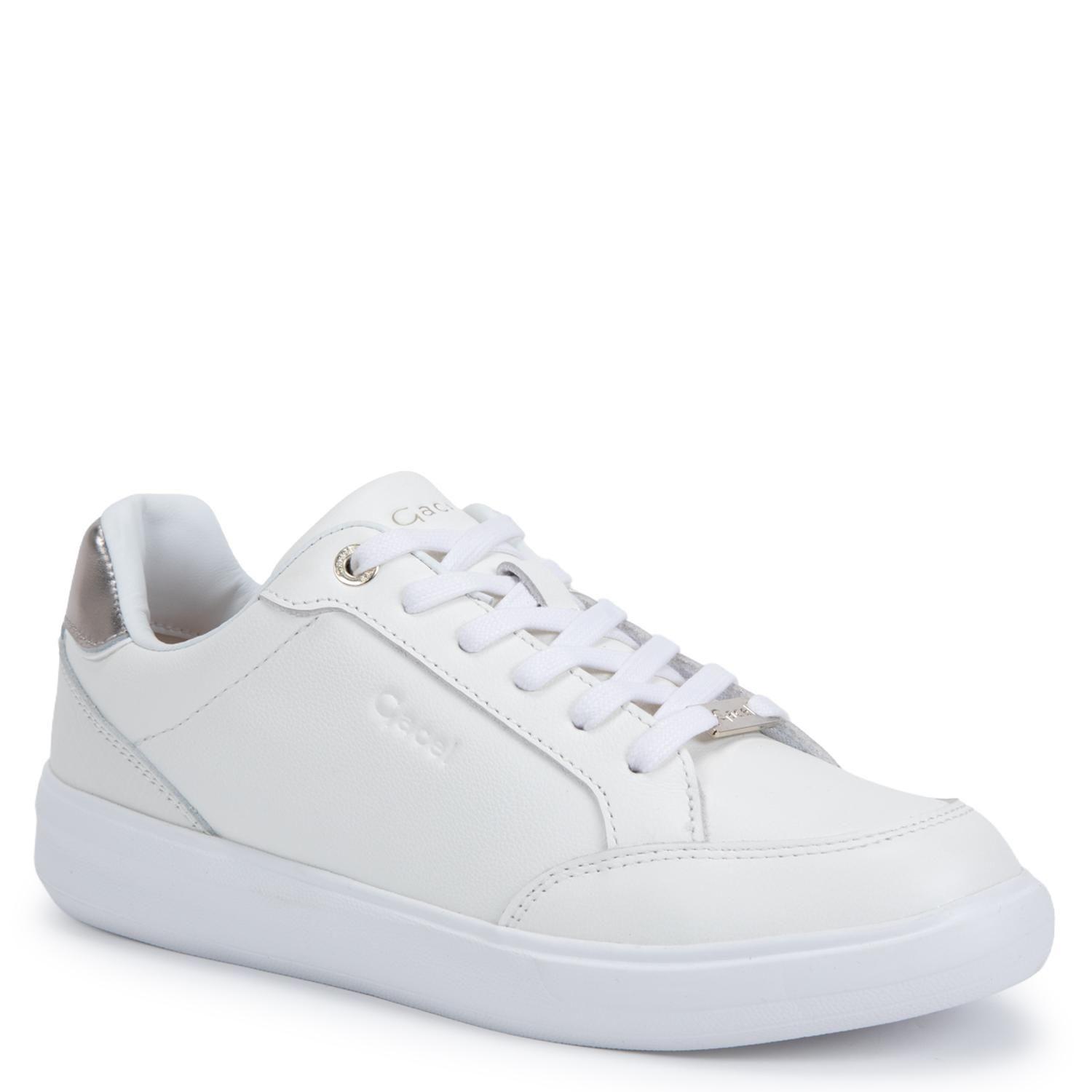 Zapatilla de cuero mujer Gacel blanco Rosalia-2
