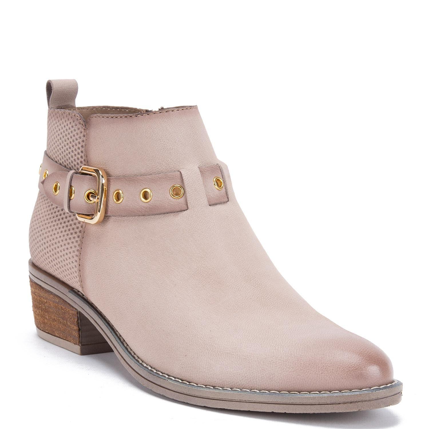 Botin de cuero mujer Gacel arena Gina 0660406-2