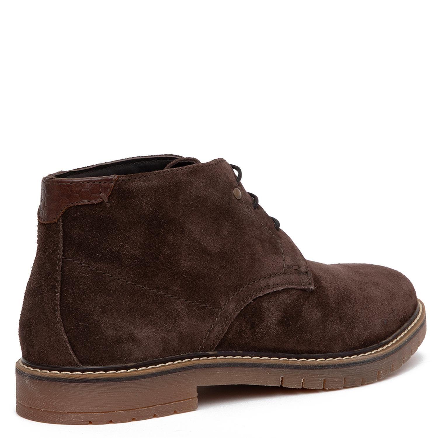 Botin de cuero hombre Guante chocolate Albany-4