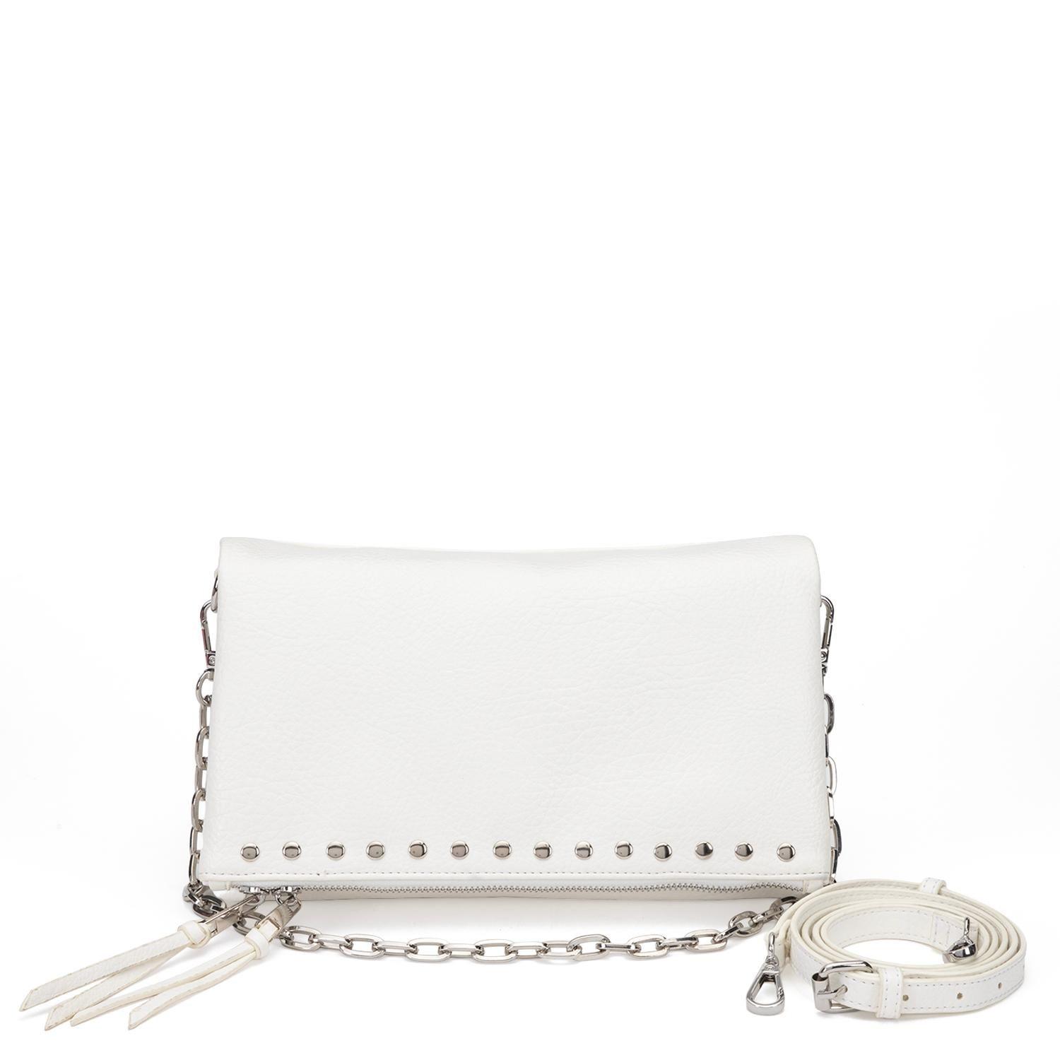 Cartera mujer Gacel blanco bandolera grande-0