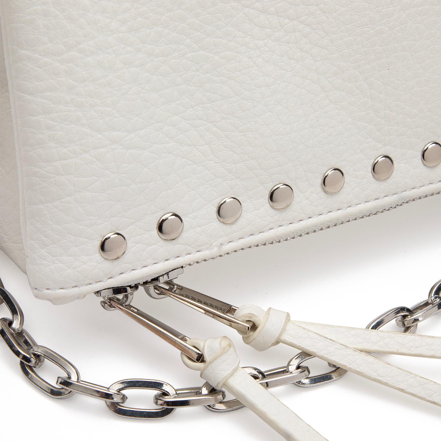 Cartera mujer Gacel blanco bandolera grande-6