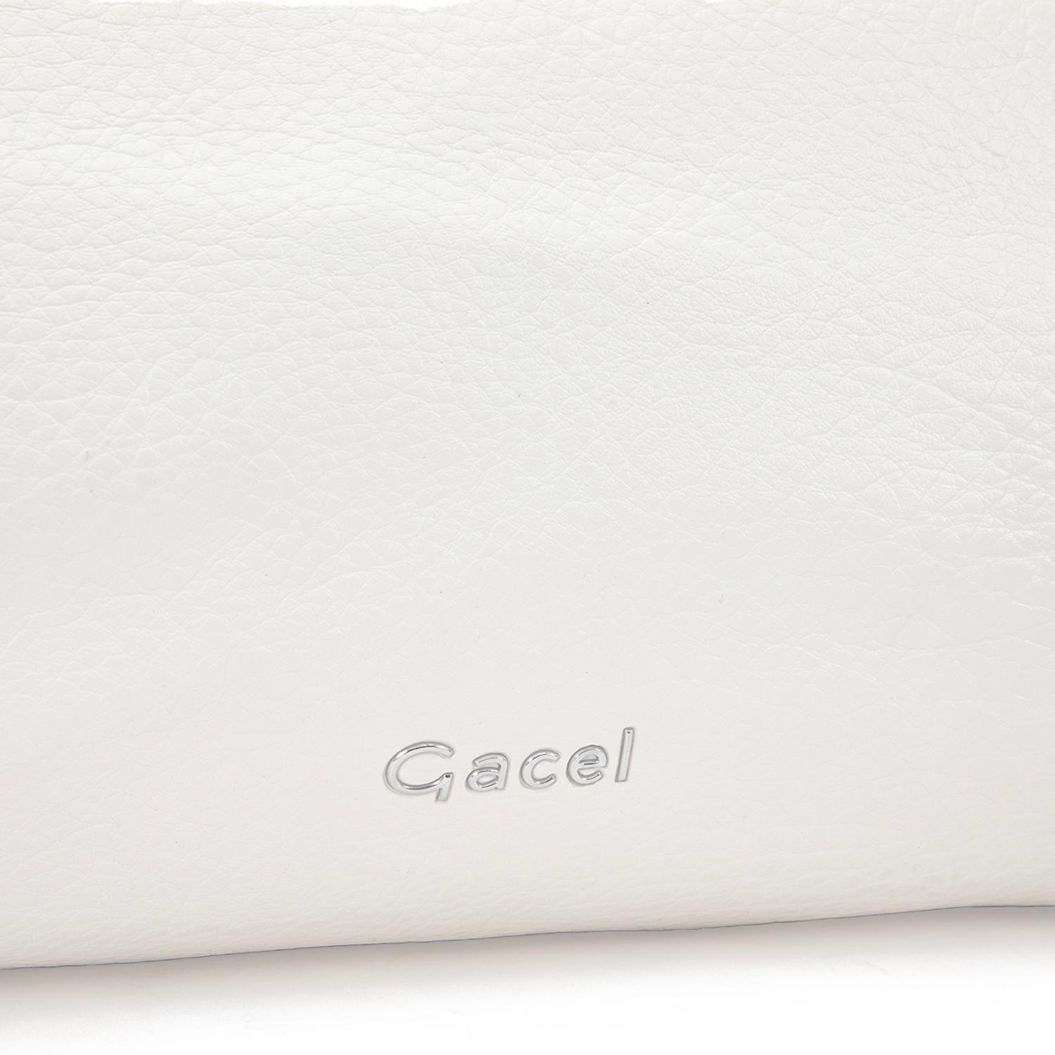Cartera mujer Gacel blanco bandolera grande-7