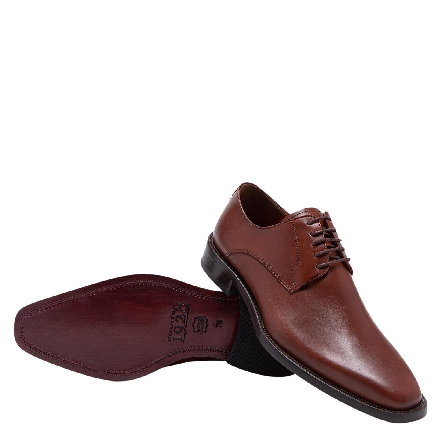 Zapato de cuero hombre Guante brandy Suela-3