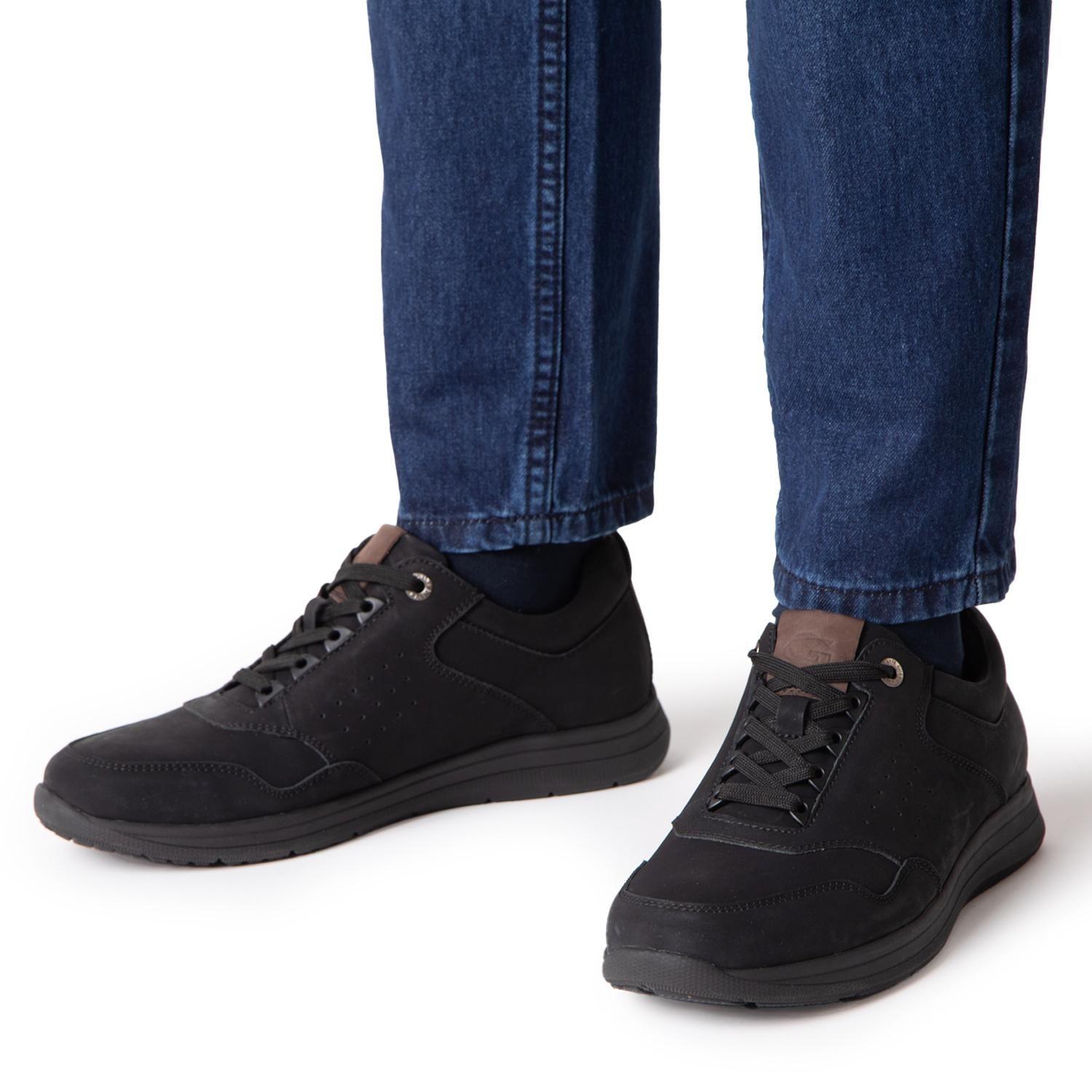 Zapato de cuero hombre Guante negro Calcuta-1