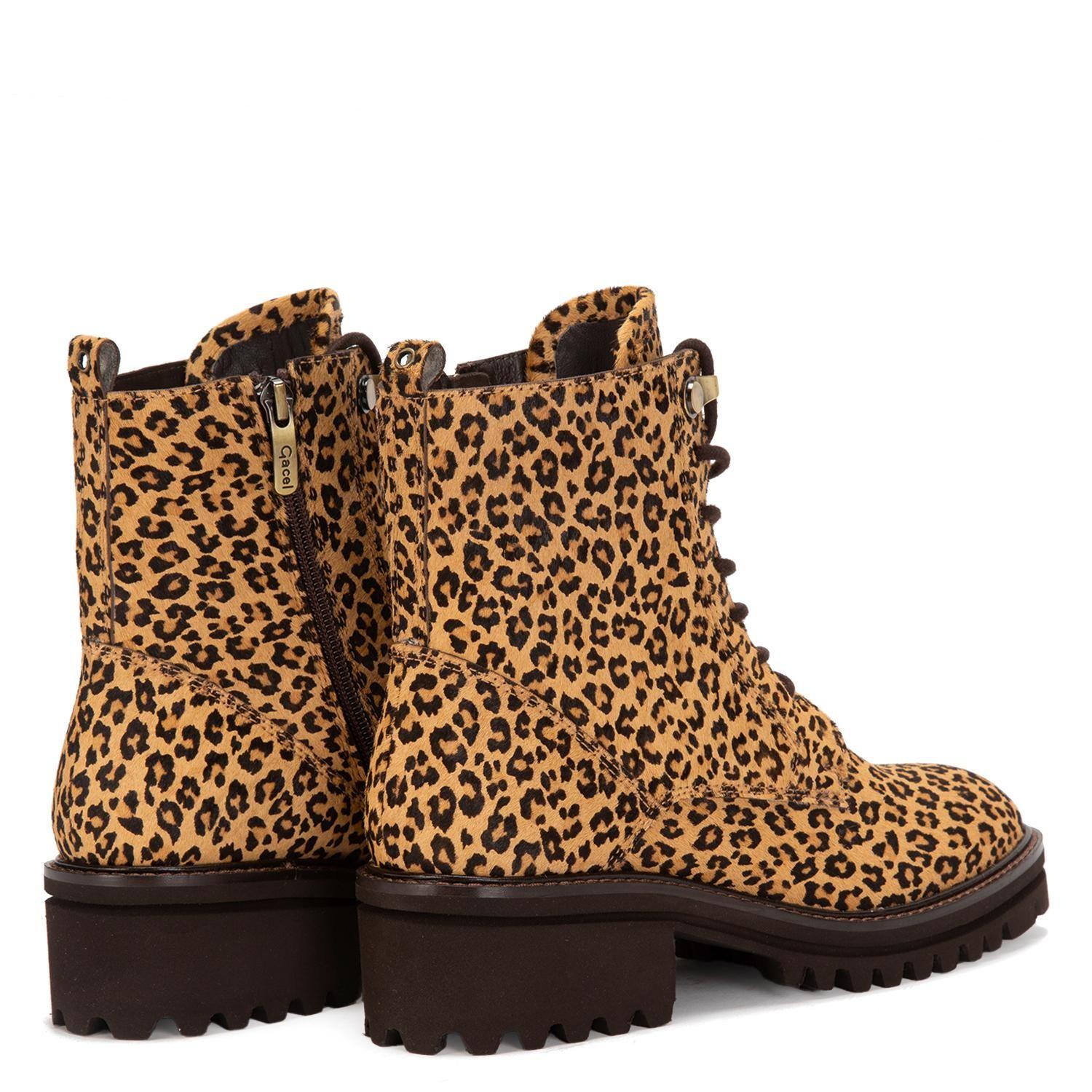 Botin de cuero mujer Gacel leopardo Aretha-3