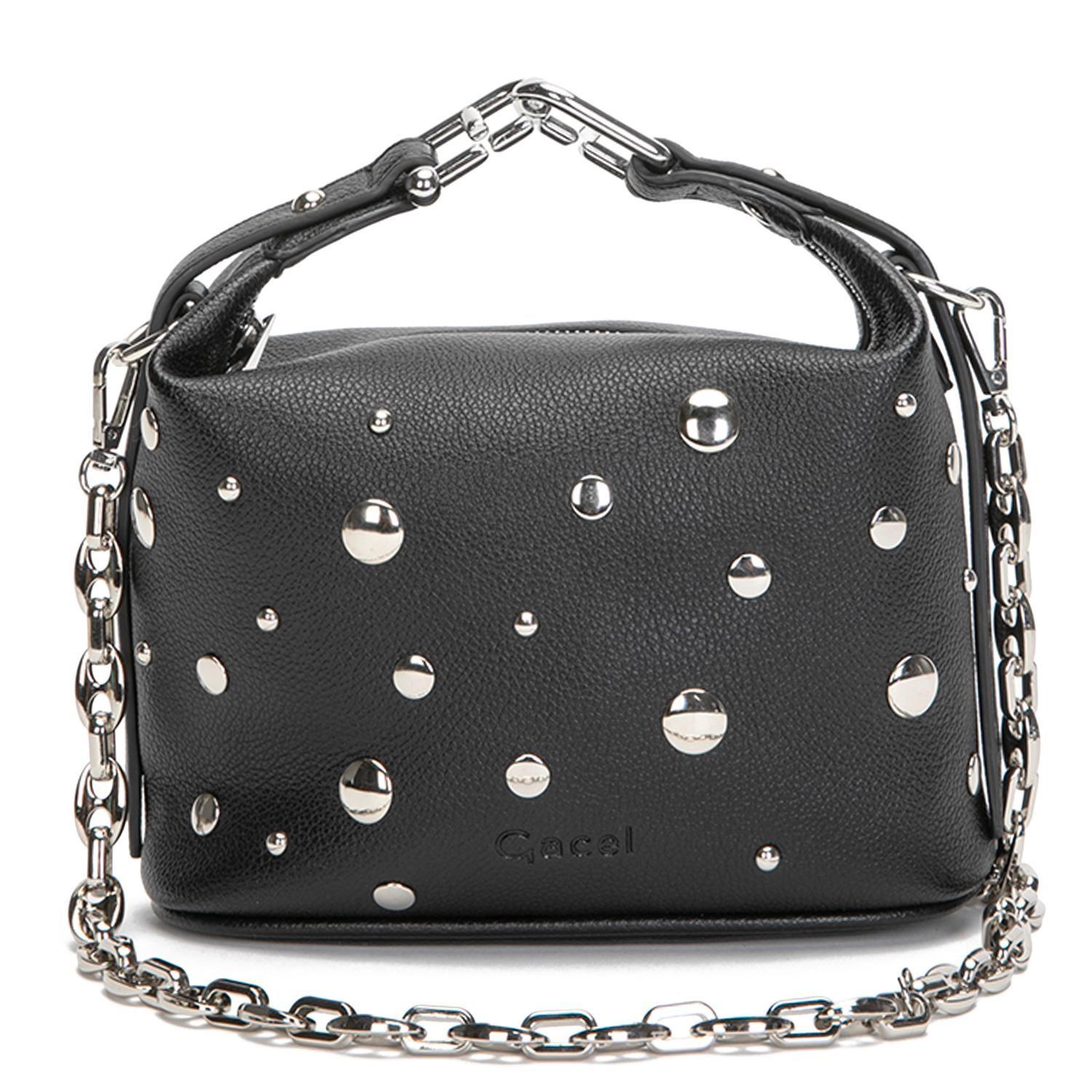 Cartera mujer Gacel negro bandolera pequeña-0