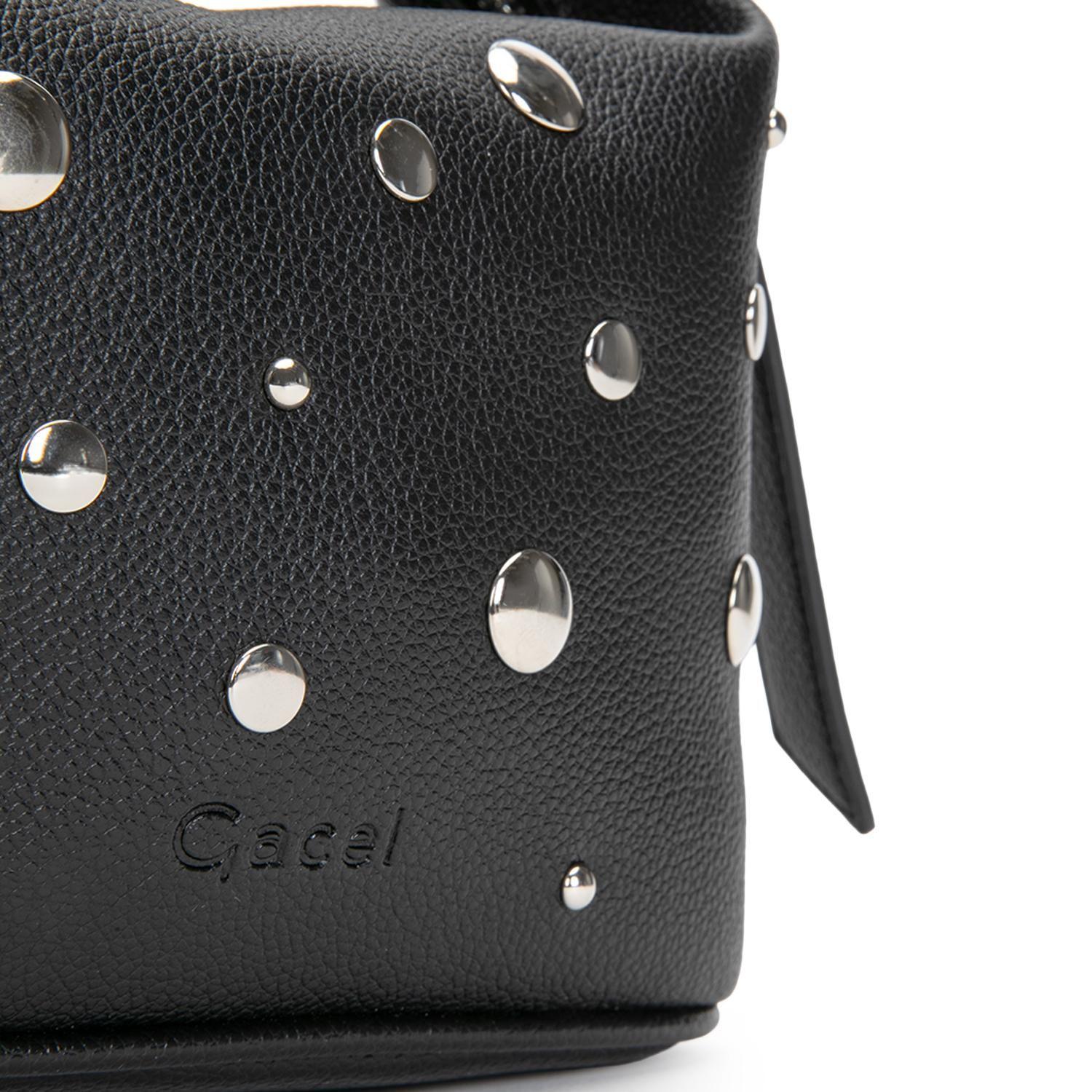 Cartera mujer Gacel negro bandolera pequeña-5