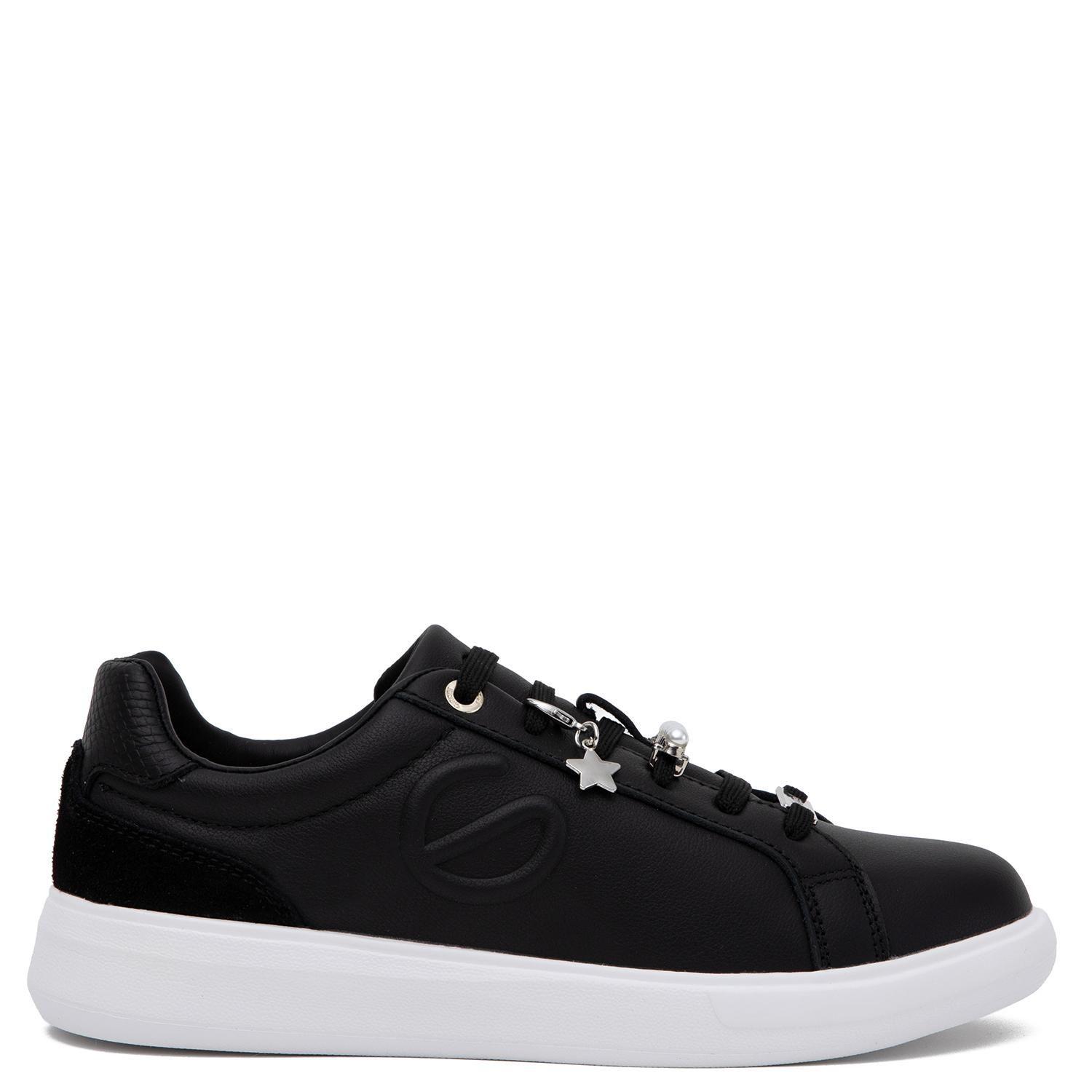 Zapatilla de cuero mujer Gacel negro Rosalia-0