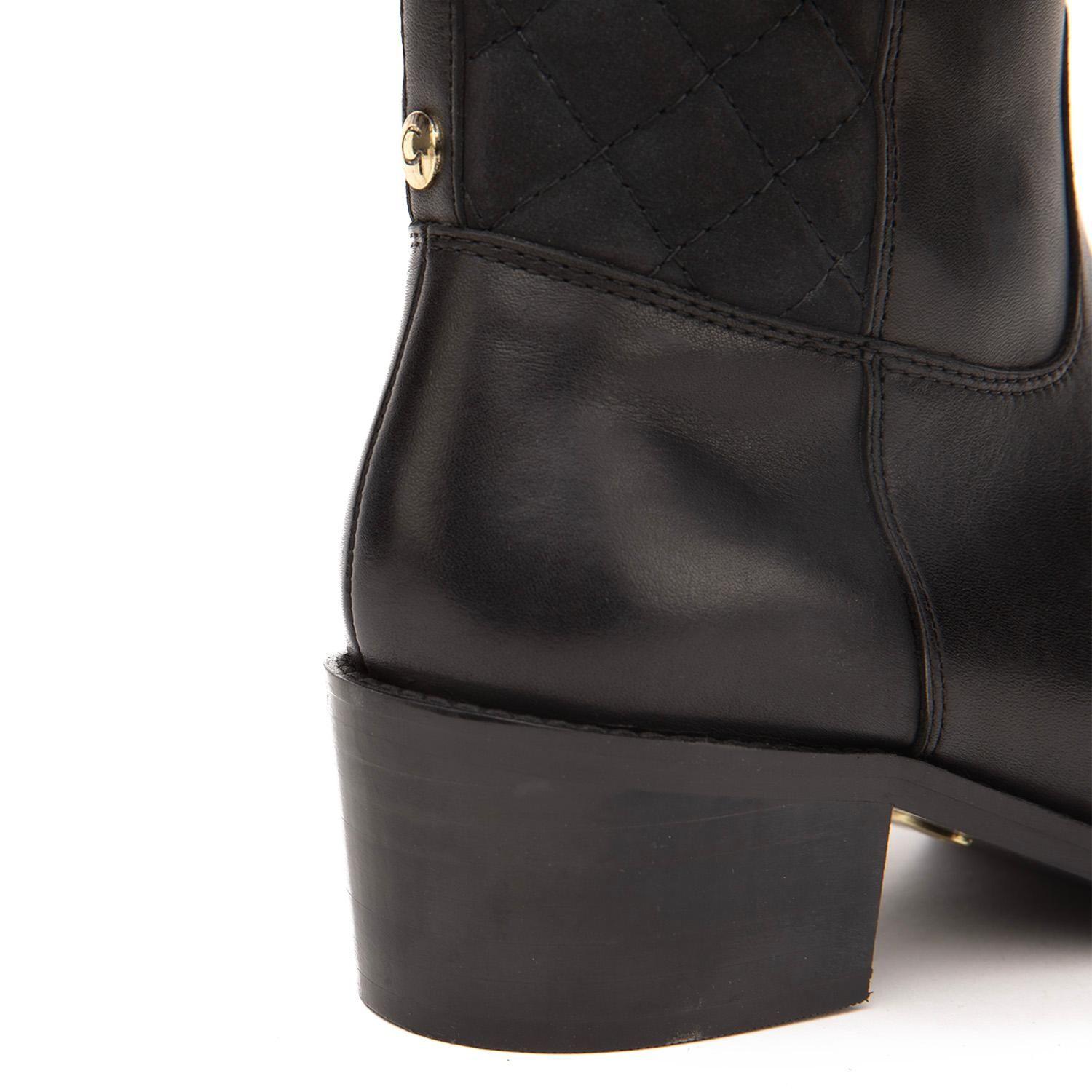 Bota de cuero mujer Gacel negro Montana 0660922-3
