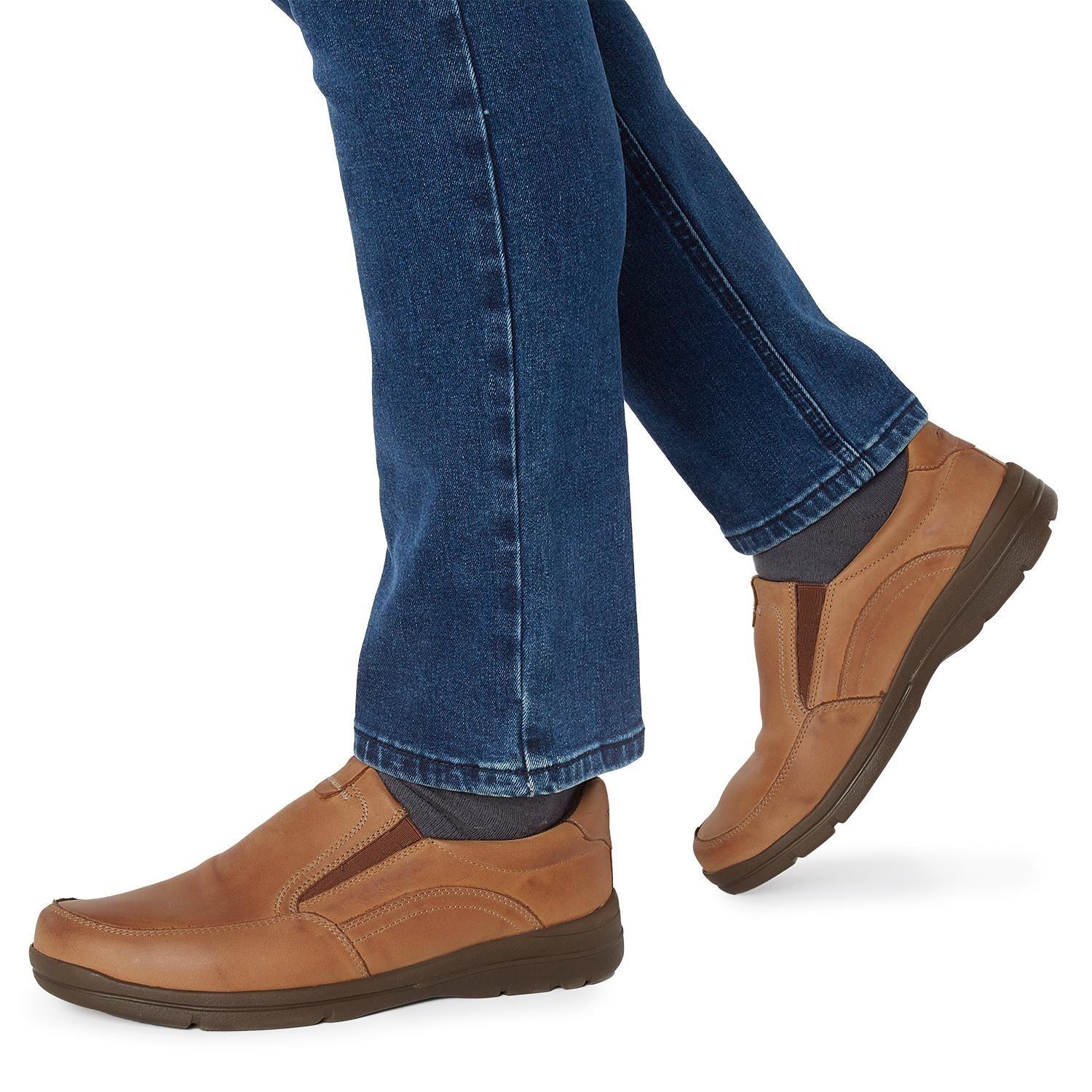 Zapato de cuero hombre Guante marron Winipeg-1