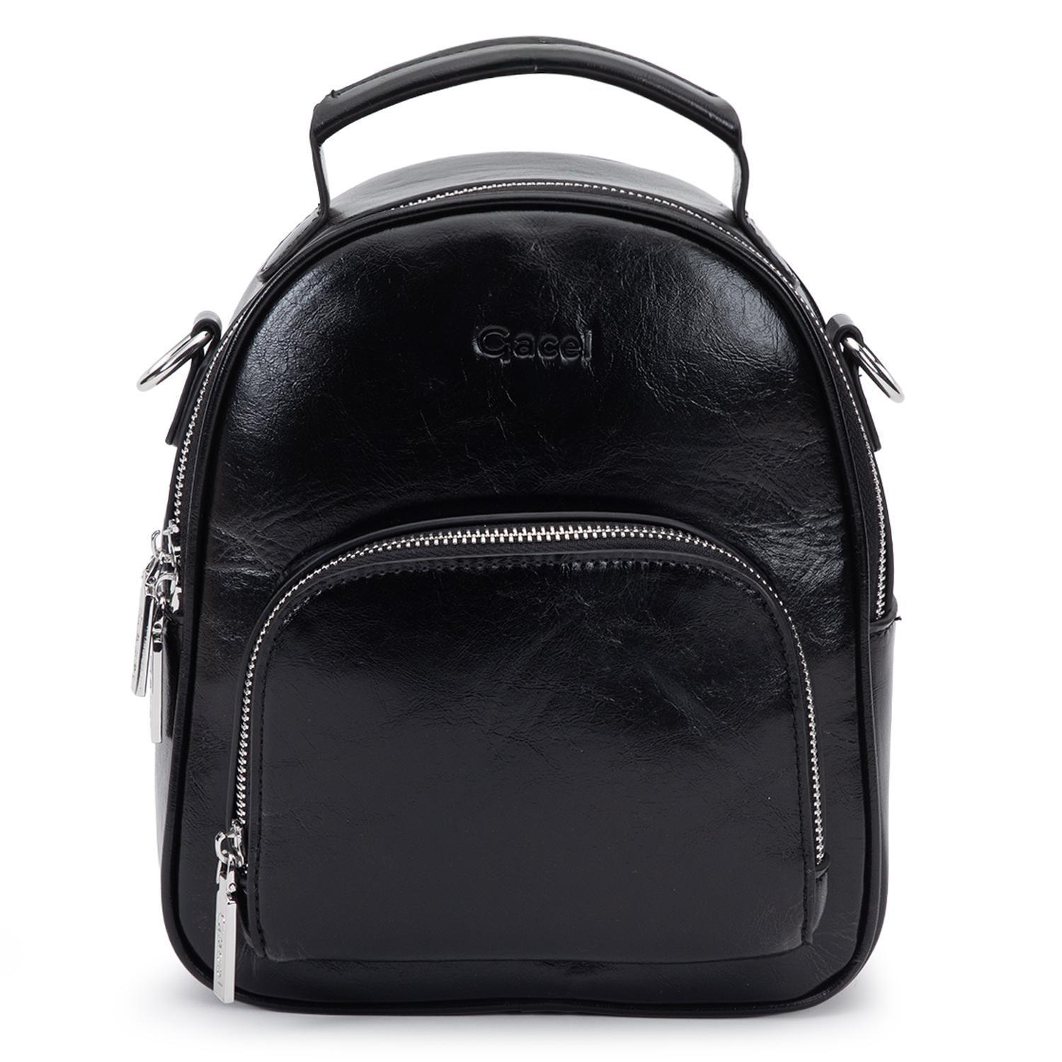 Mochila mujer Gacel negro pequeña-0