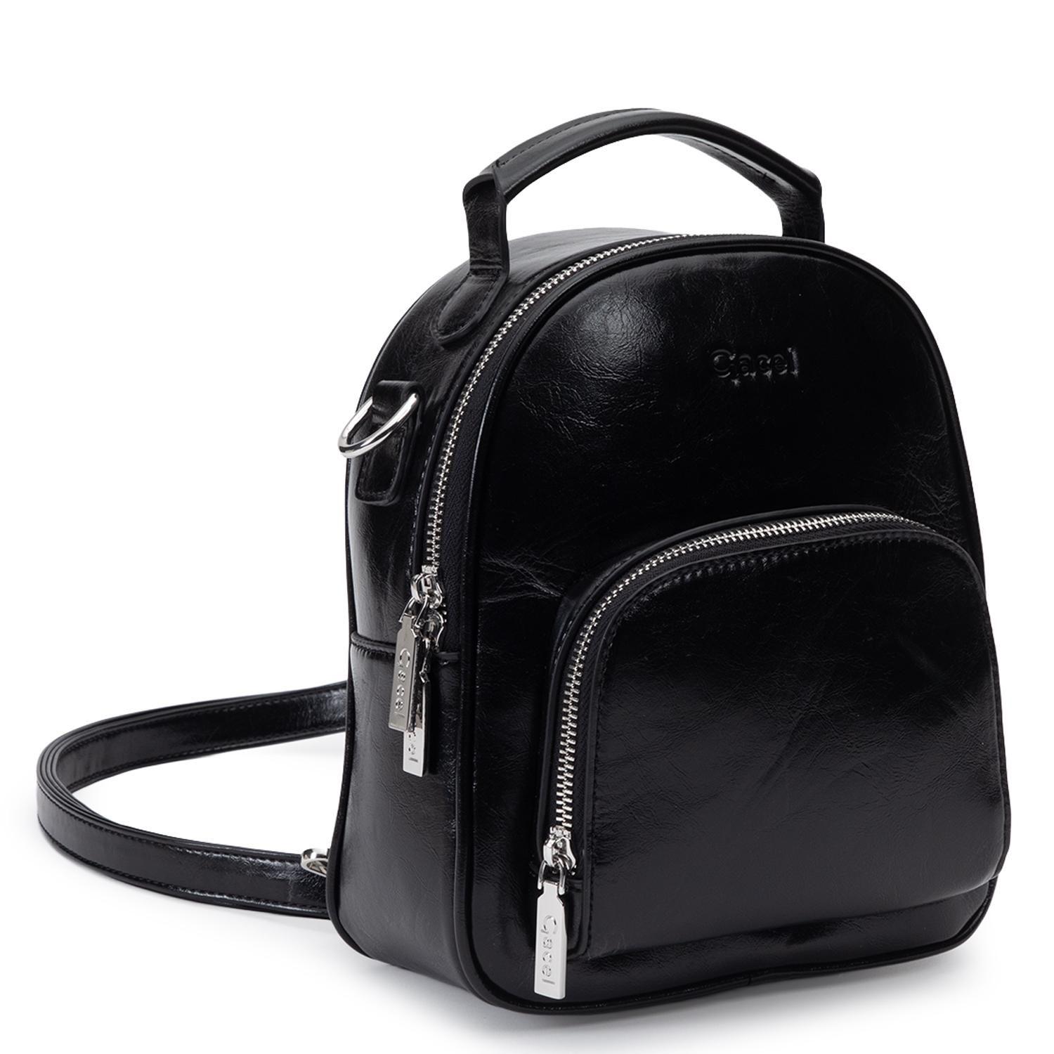 Mochila mujer Gacel negro pequeña-2