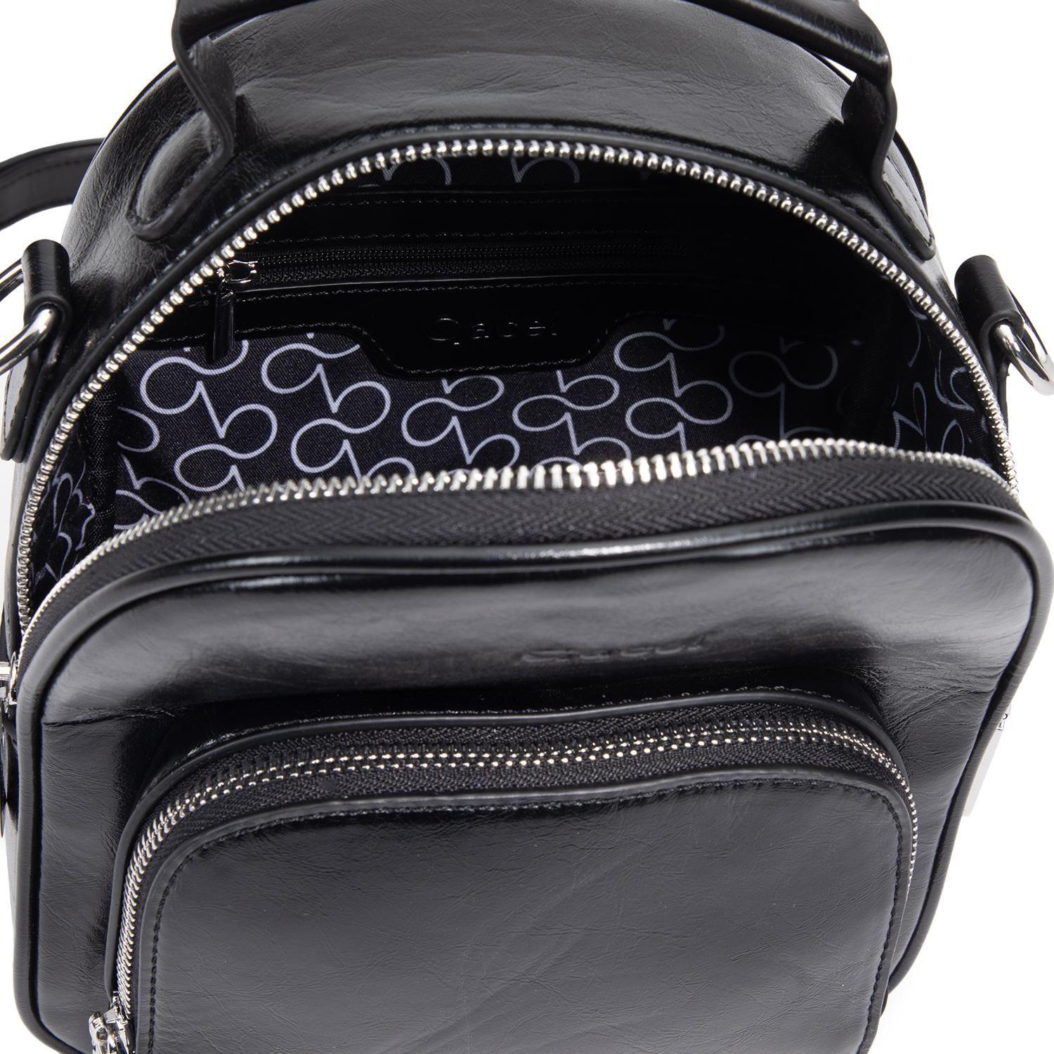 Mochila mujer Gacel negro pequeña-5
