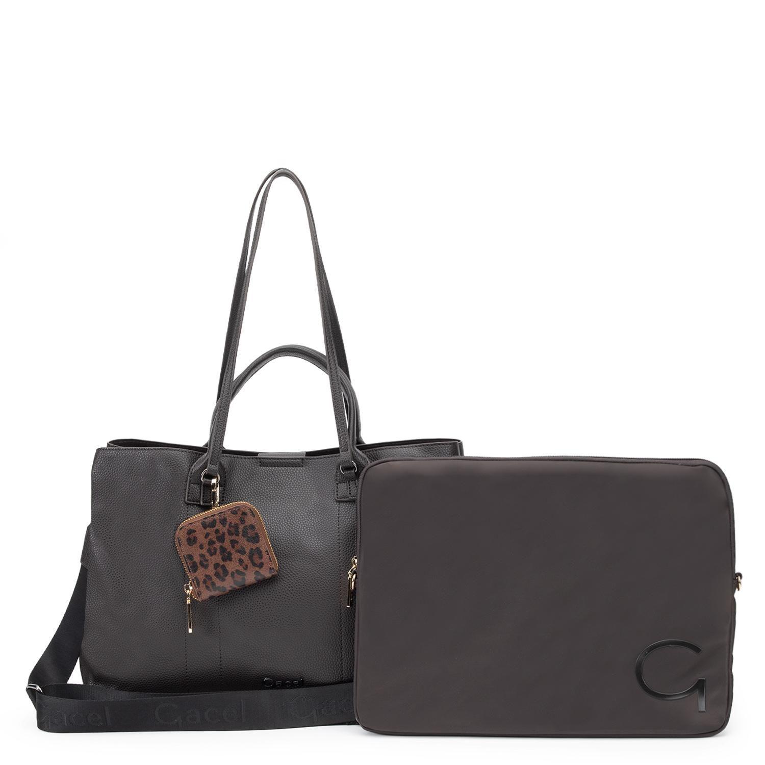 Cartera mujer Gacel chocolate shopping notebook-0