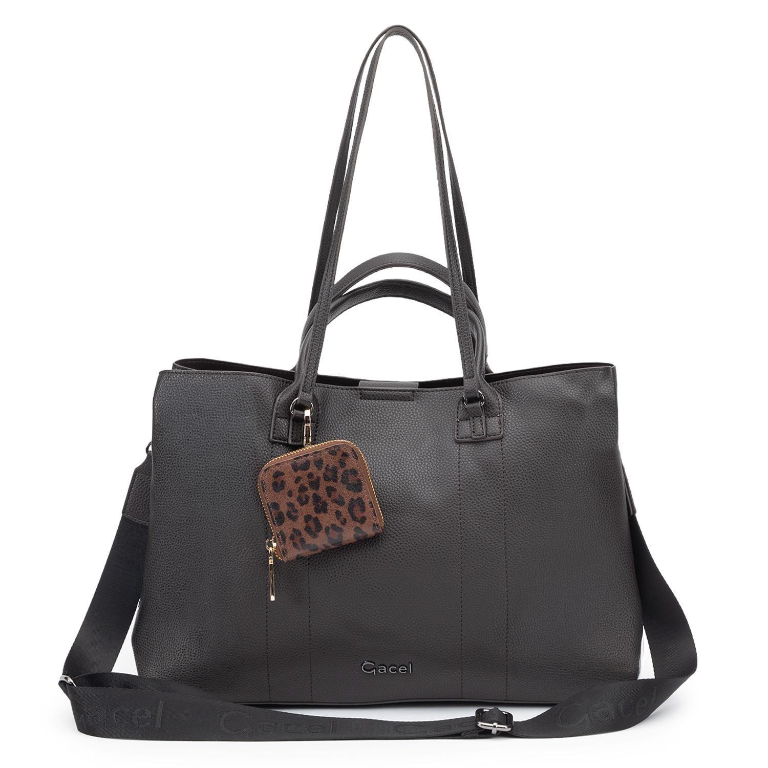 Cartera mujer Gacel chocolate shopping notebook-2