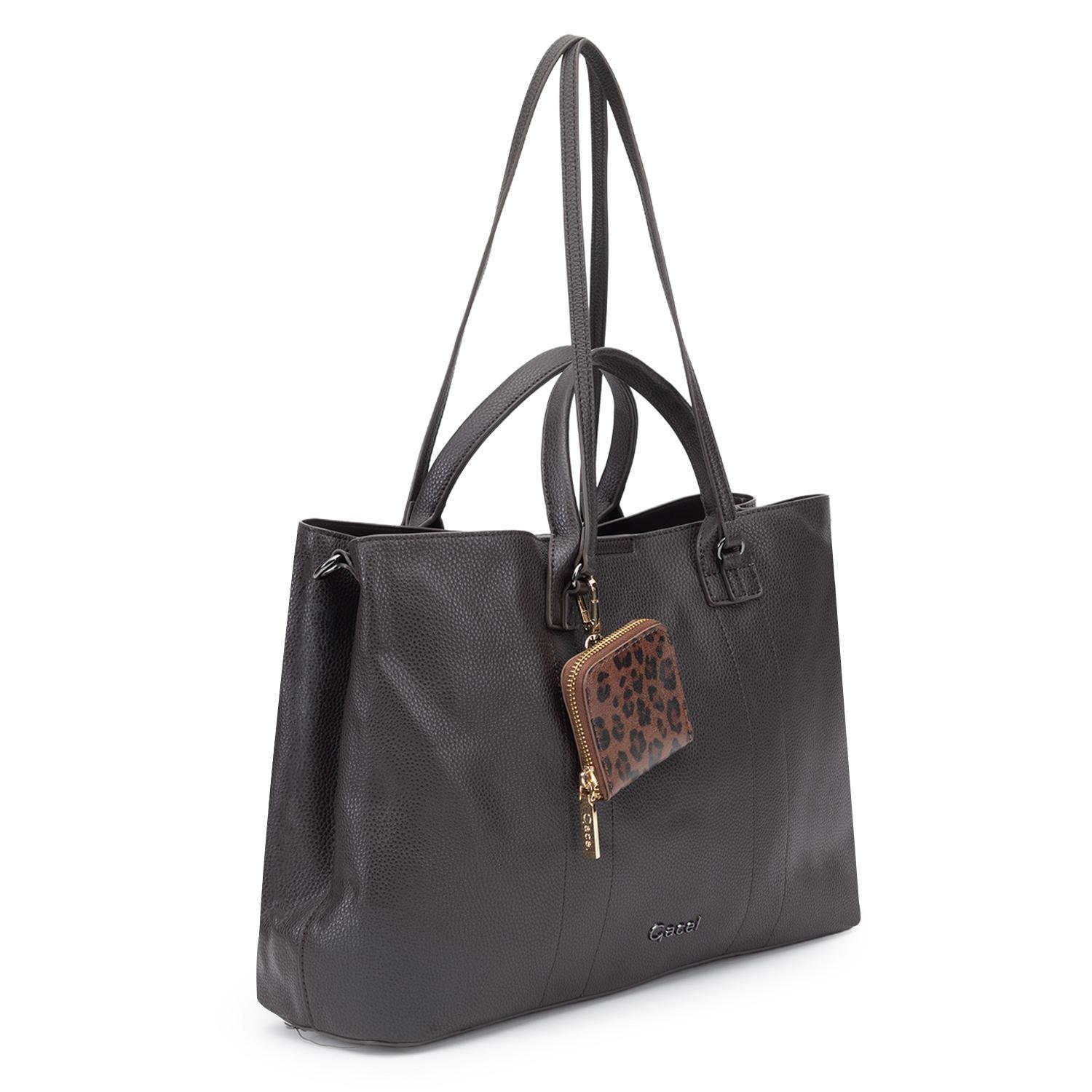 Cartera mujer Gacel chocolate shopping notebook-3