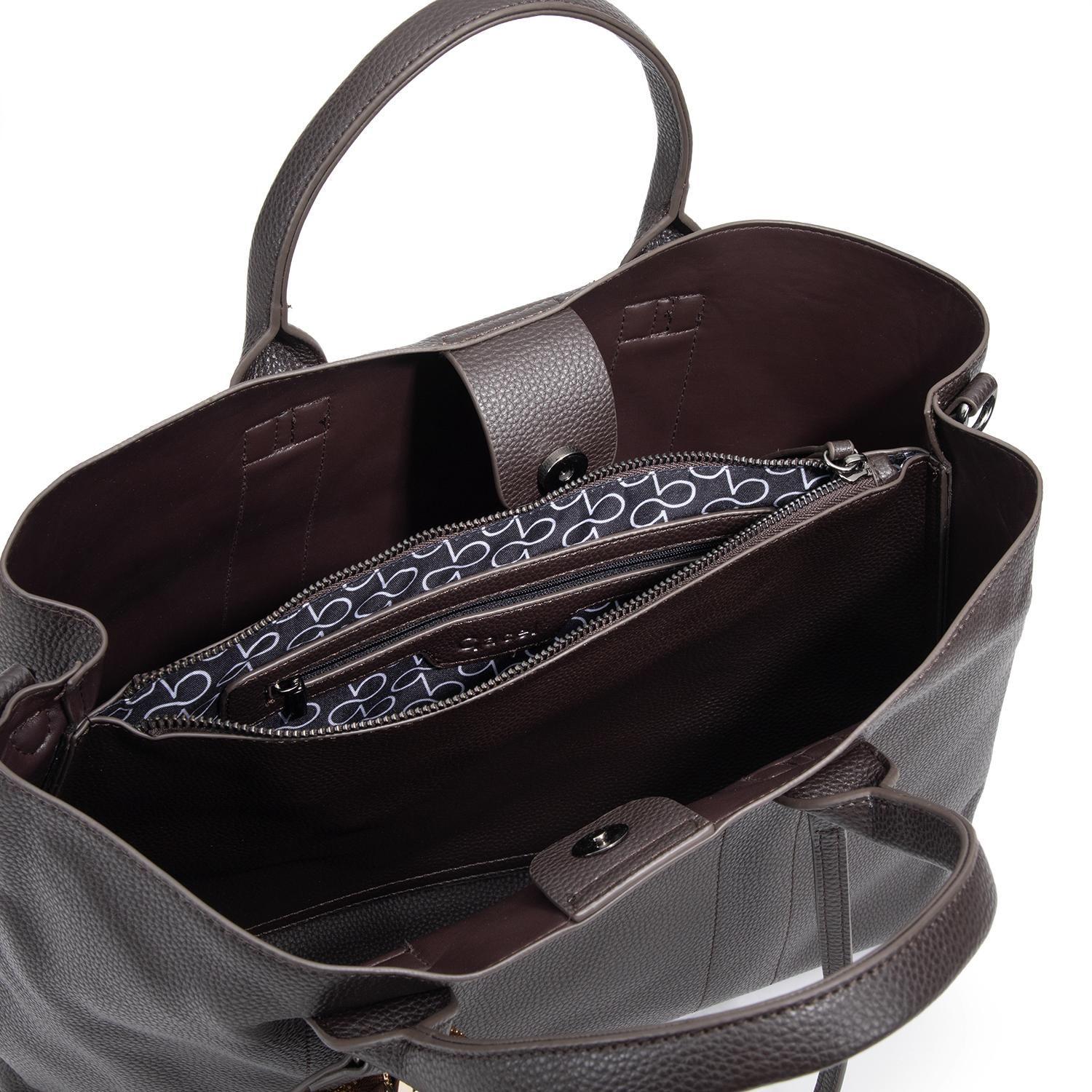 Cartera mujer Gacel chocolate shopping notebook-5