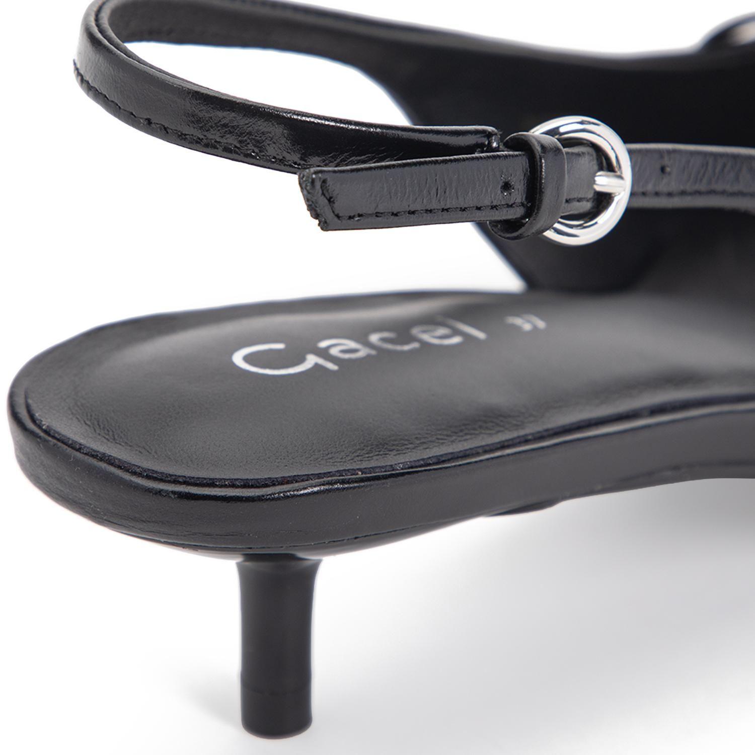 Zapato de cuero mujer Gacel negro Tini 0661457-6