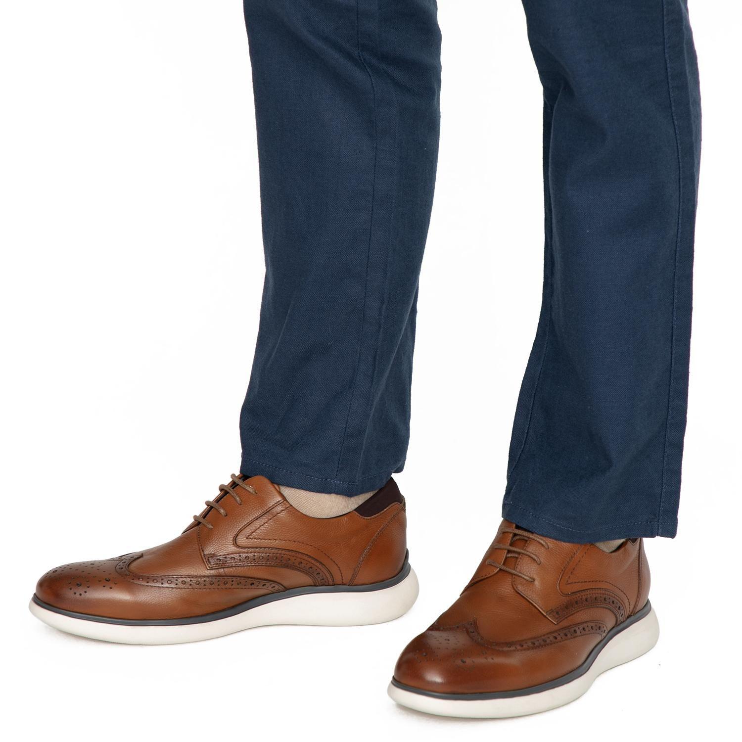 Zapato de cuero hombre Guante camel Fez-1