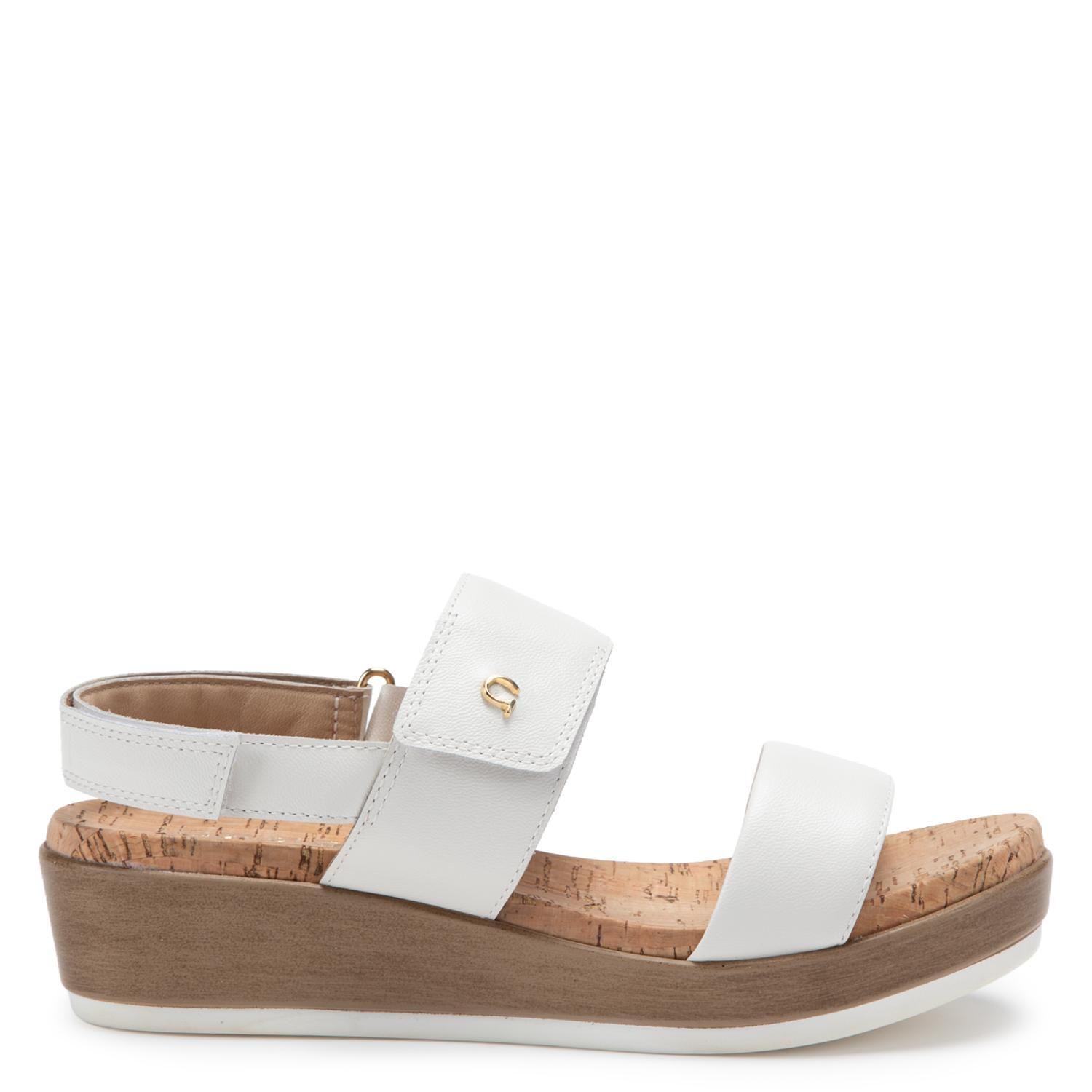 Sandalia de cuero mujer Gacel blanco Meryl 0661524-0