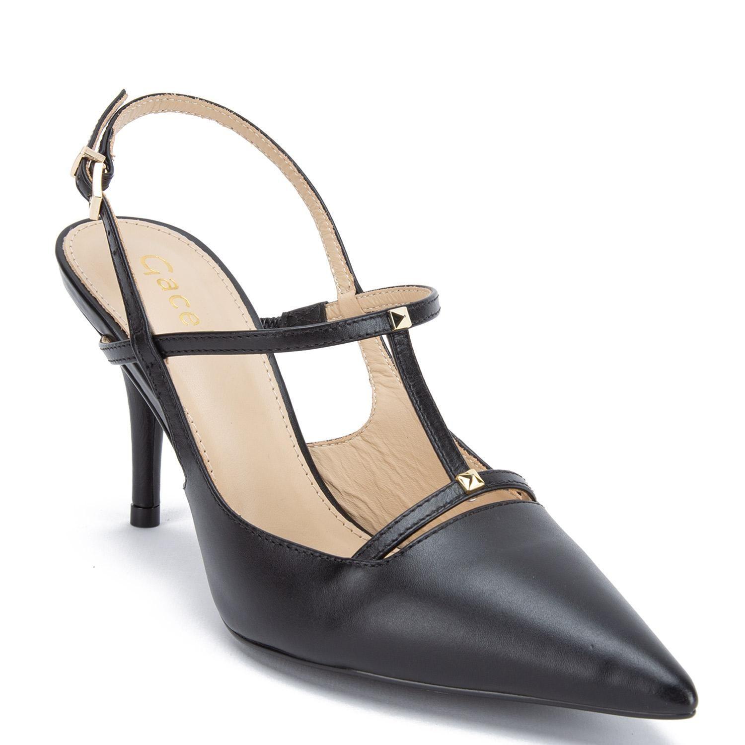 Zapato de cuero mujer Gacel negro Irune-2