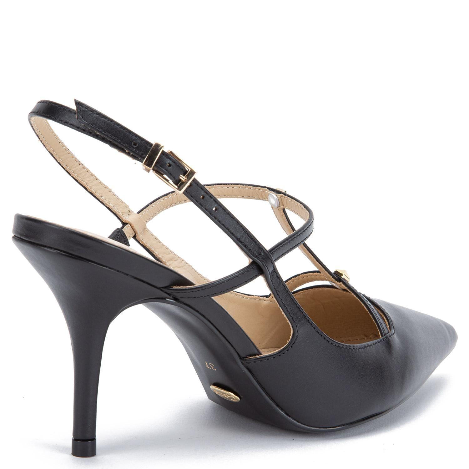 Zapato de cuero mujer Gacel negro Irune-4