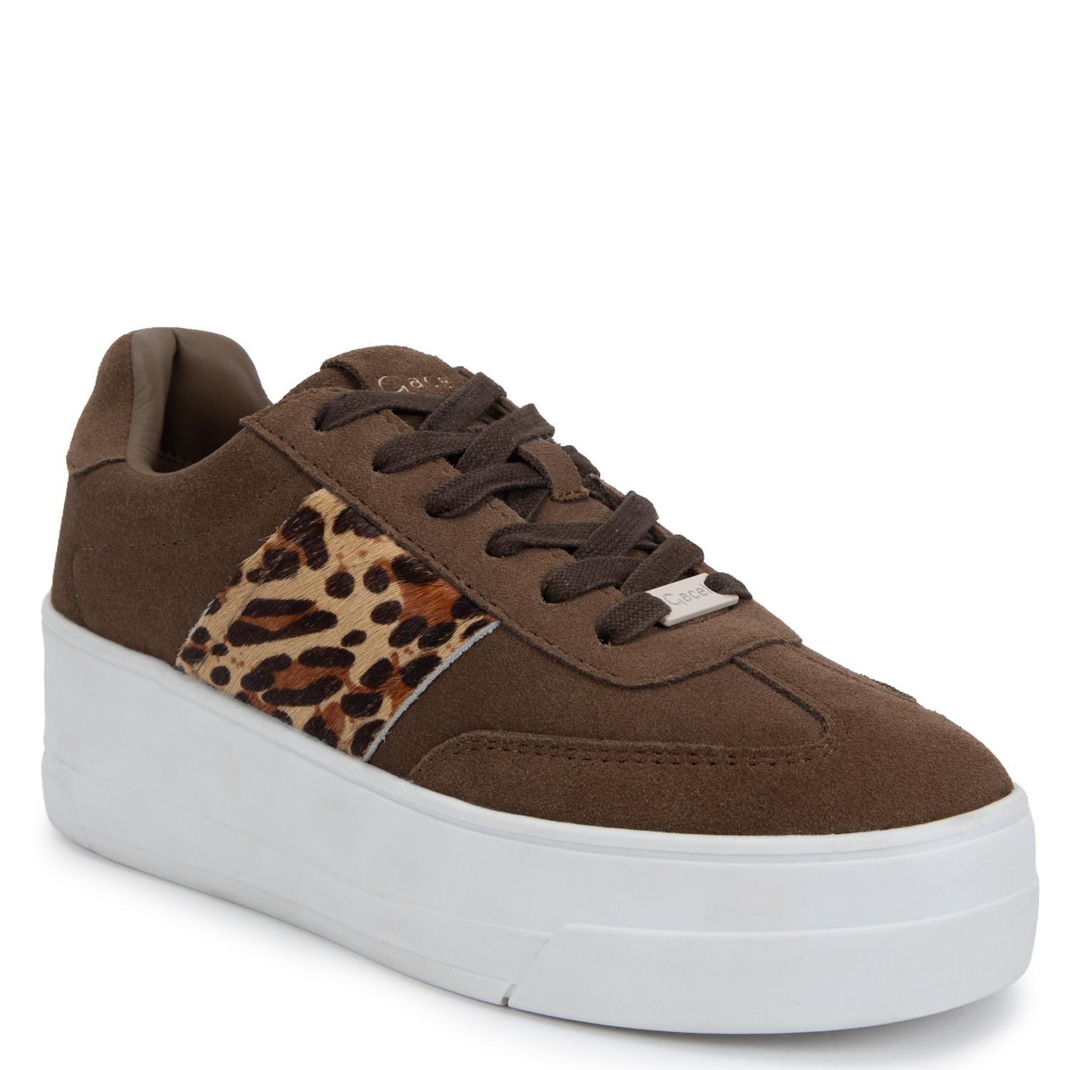 Zapatilla de cuero mujer Gacel cafe Rosi 0661403-0