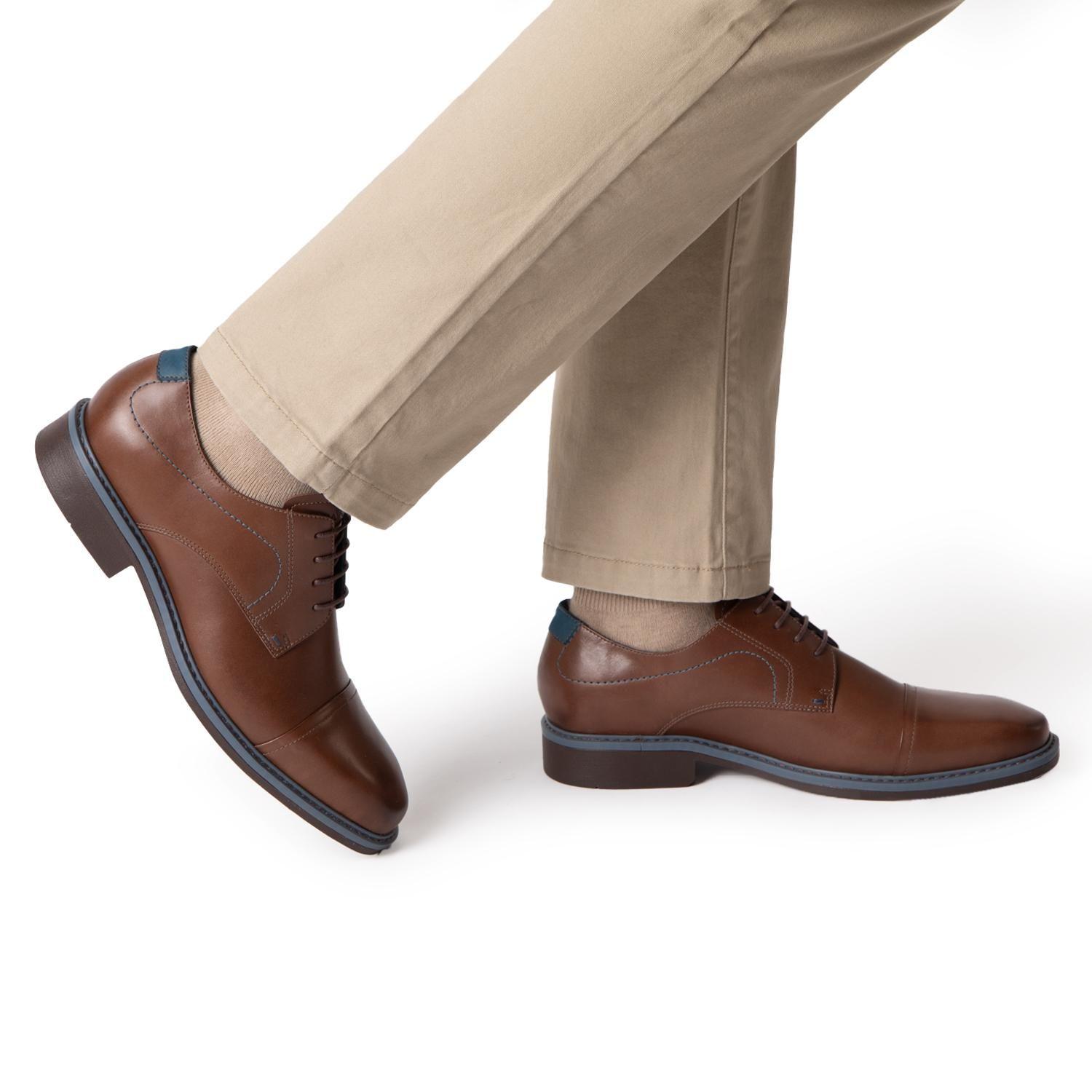Zapato de cuero hombre Guante brandy Toronto-1