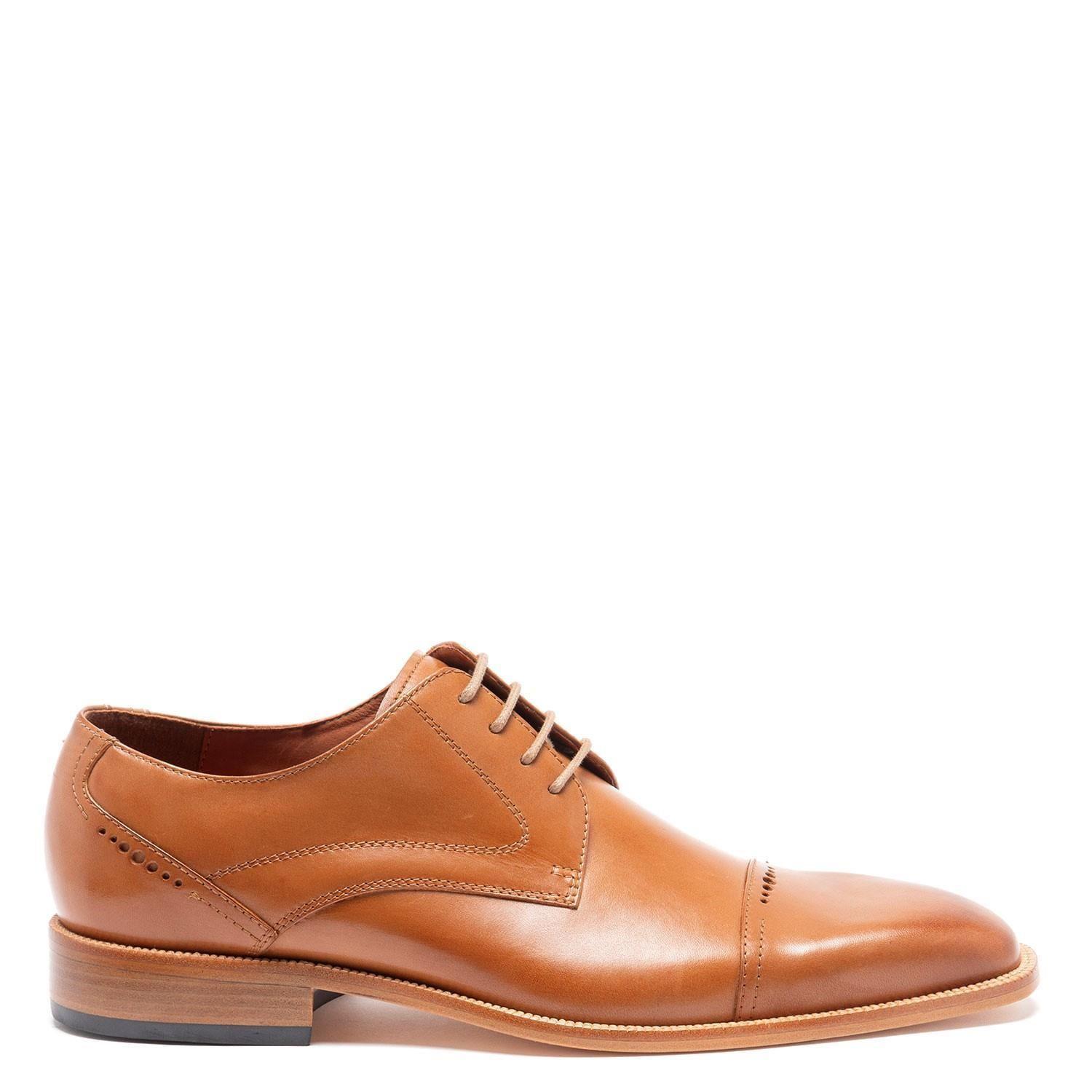 Zapato de cuero hombre Guante camel Suela Natural 0033323-0