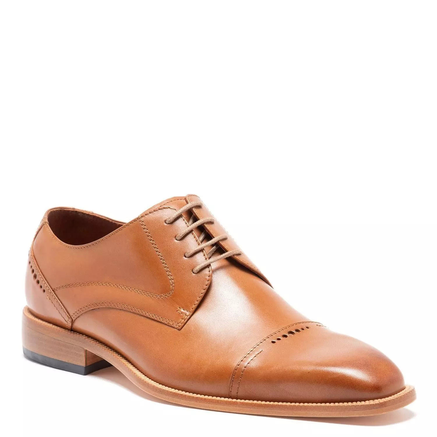 Zapato de cuero hombre Guante camel Suela Natural 0033323-2