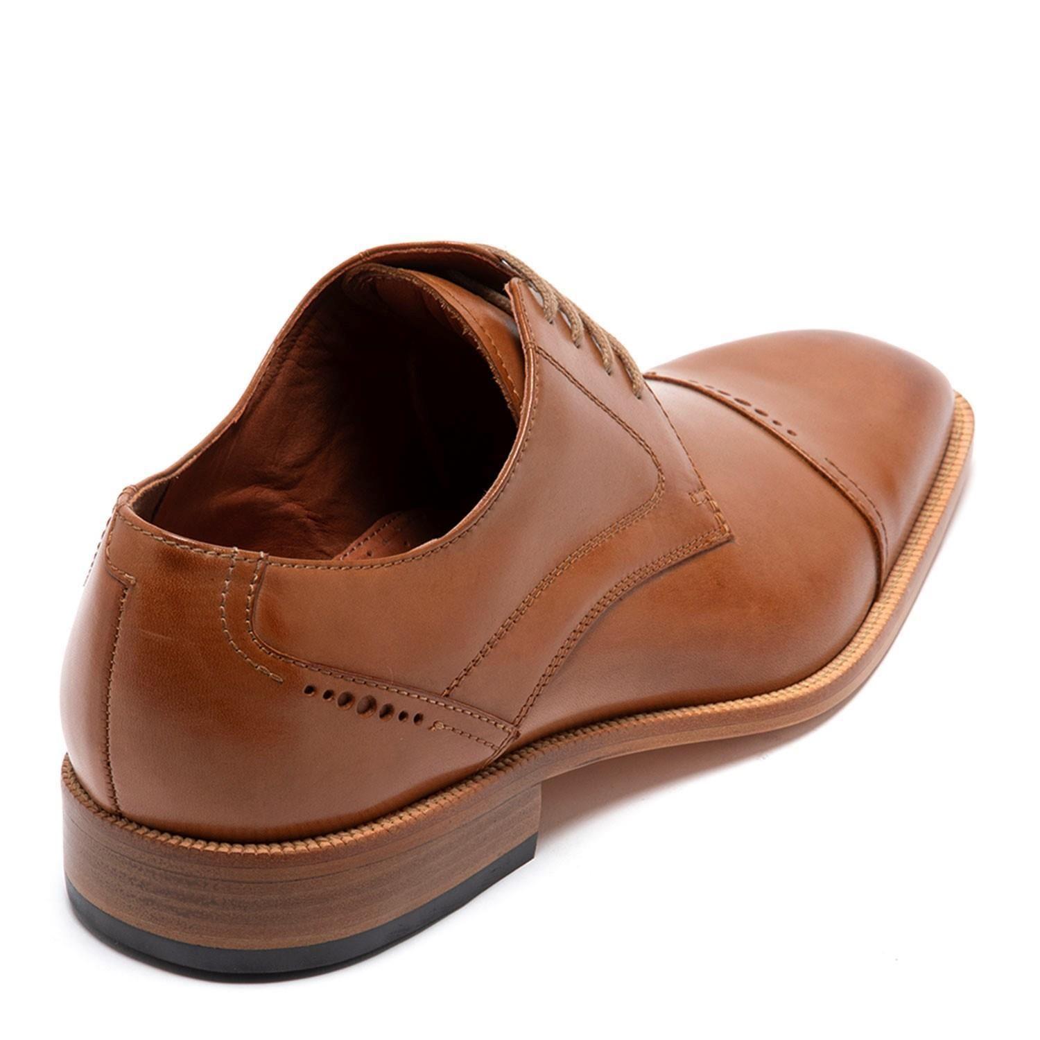 Zapato de cuero hombre Guante camel Suela Natural 0033323-6