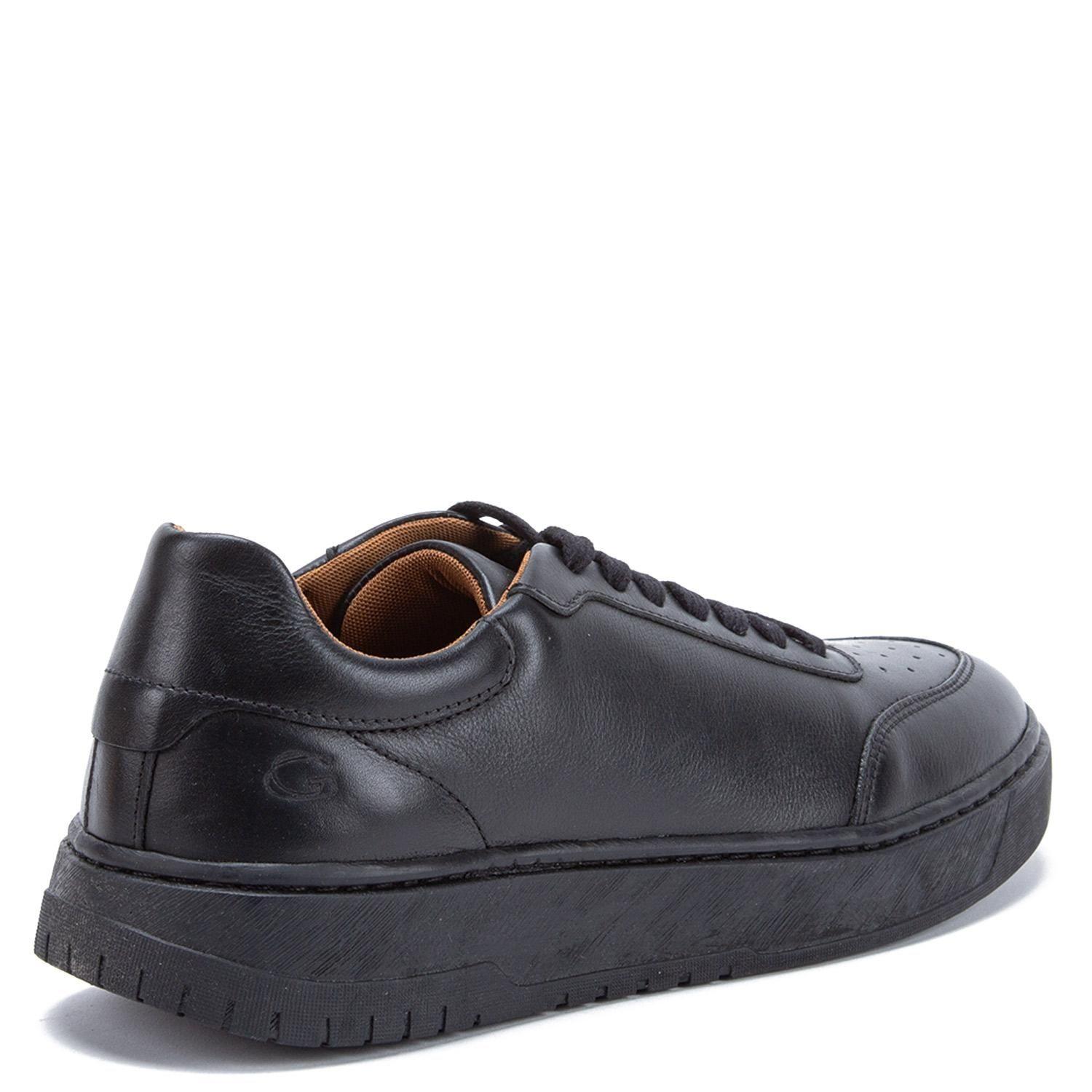 Zapatilla de cuero hombre Guante negro Hong Kong-4